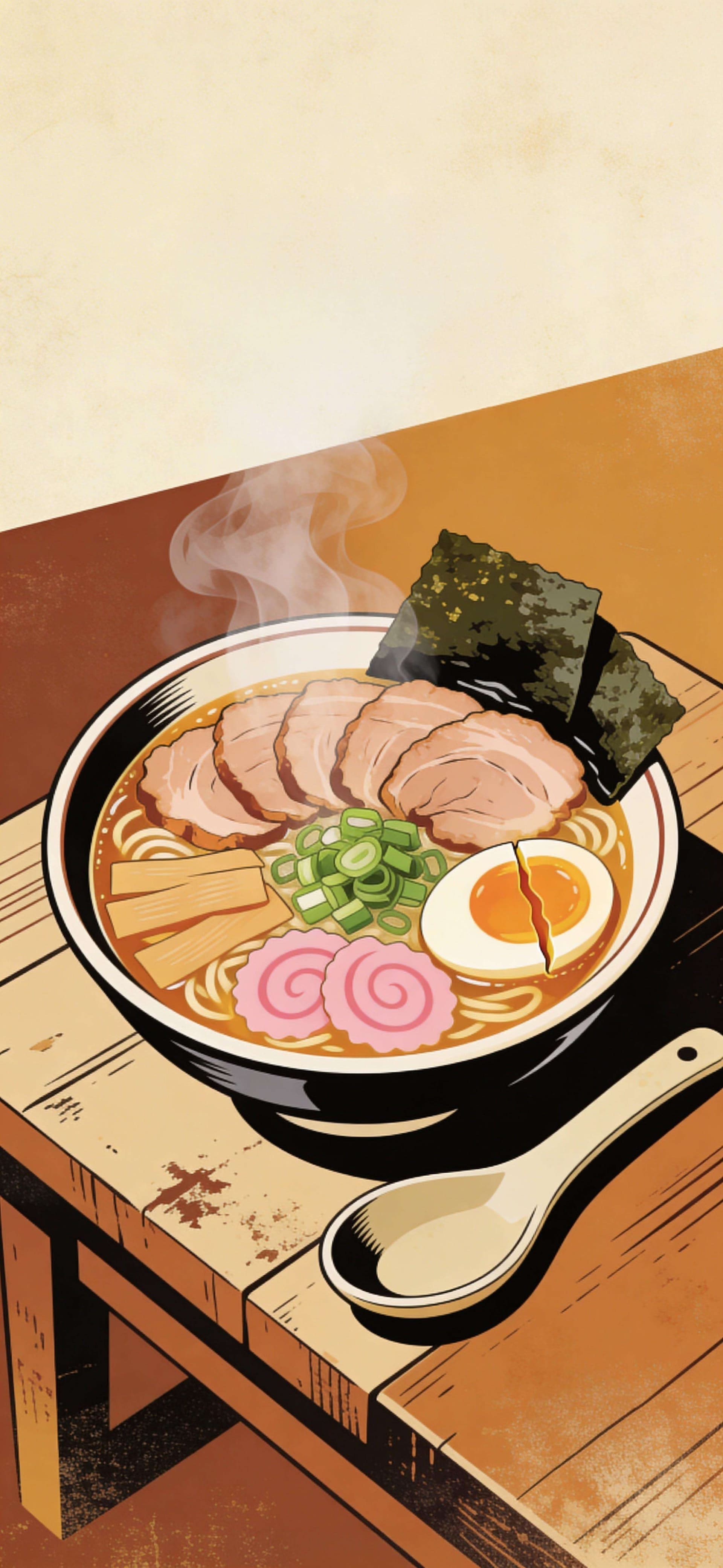 Ramen Bowl - free phone wallpaper