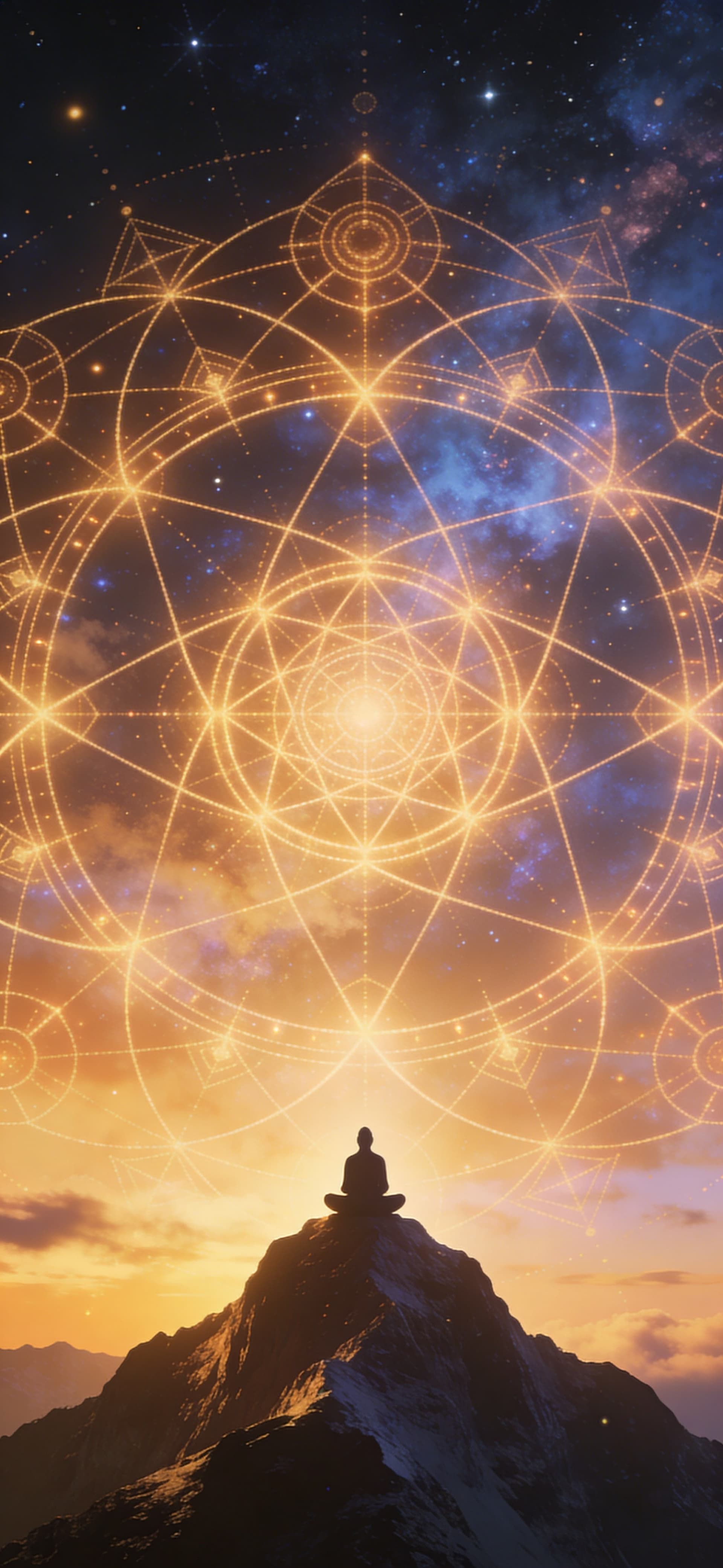 Meditative Sacred Geometry - free phone wallpaper