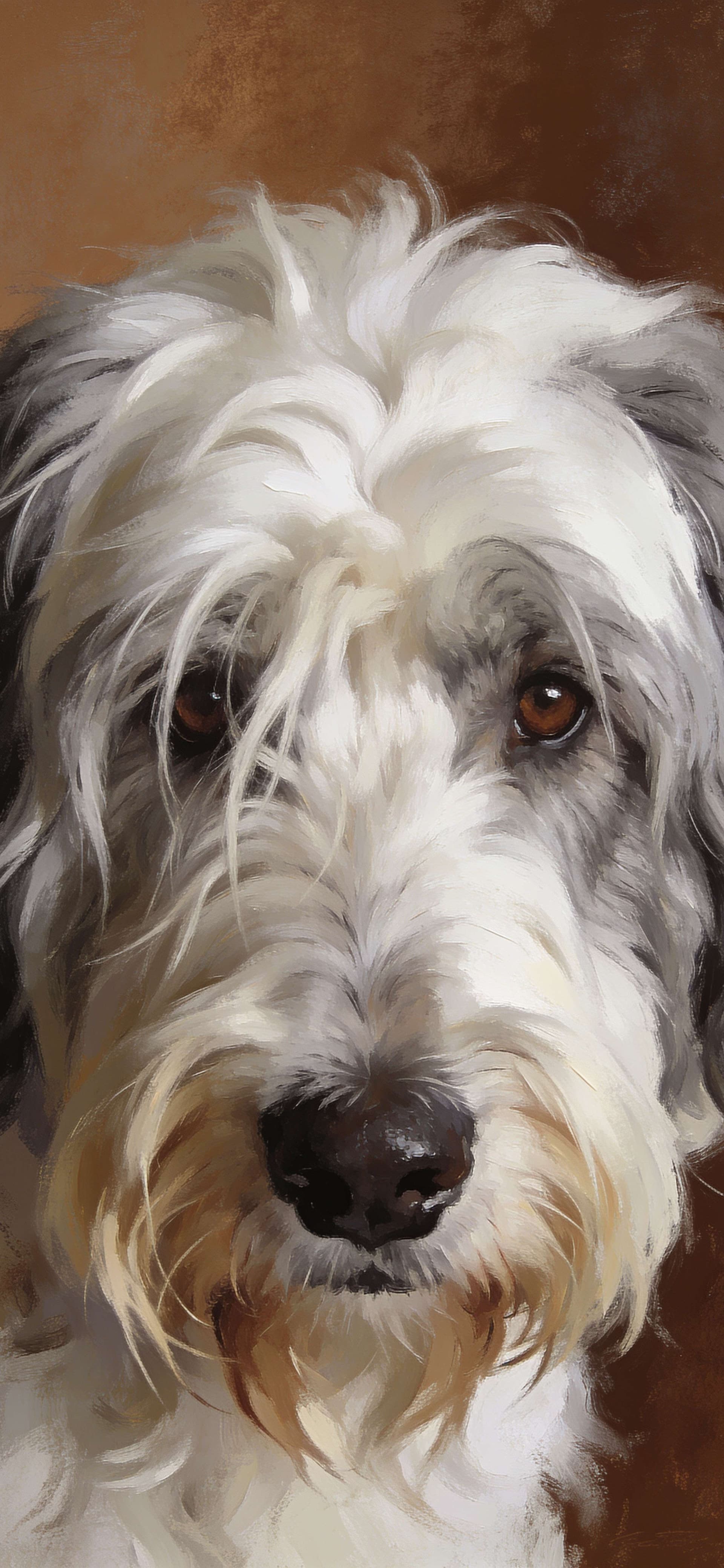 Scruffy Companion Portrait - free phone wallpaper