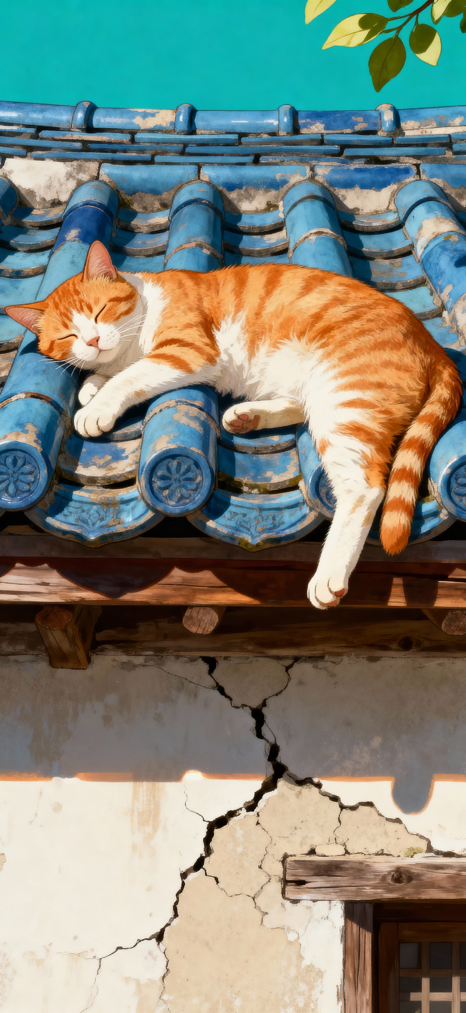 Rooftop Nap 1 - Pro phone wallpaper