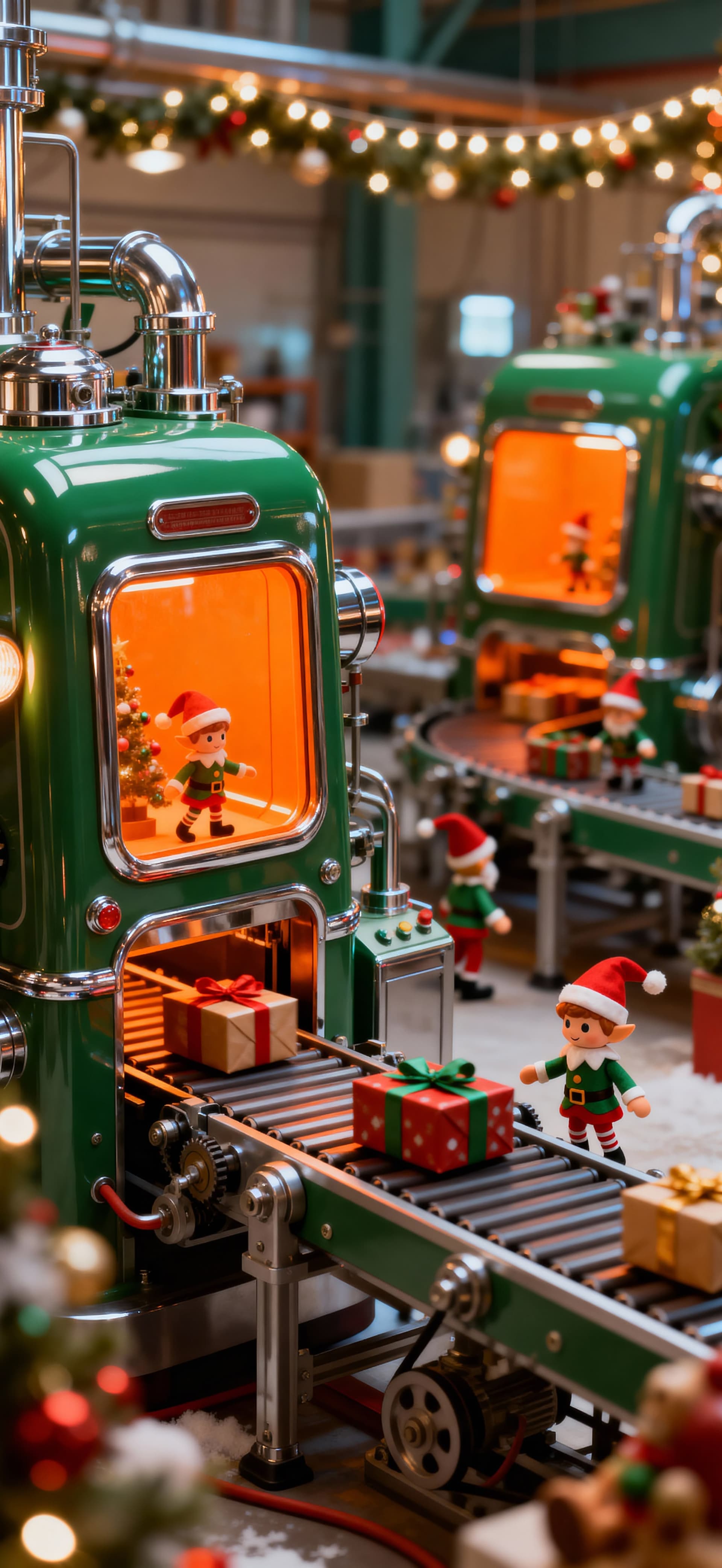 Christmas Presents and Joy Factory 3 - Pro phone wallpaper