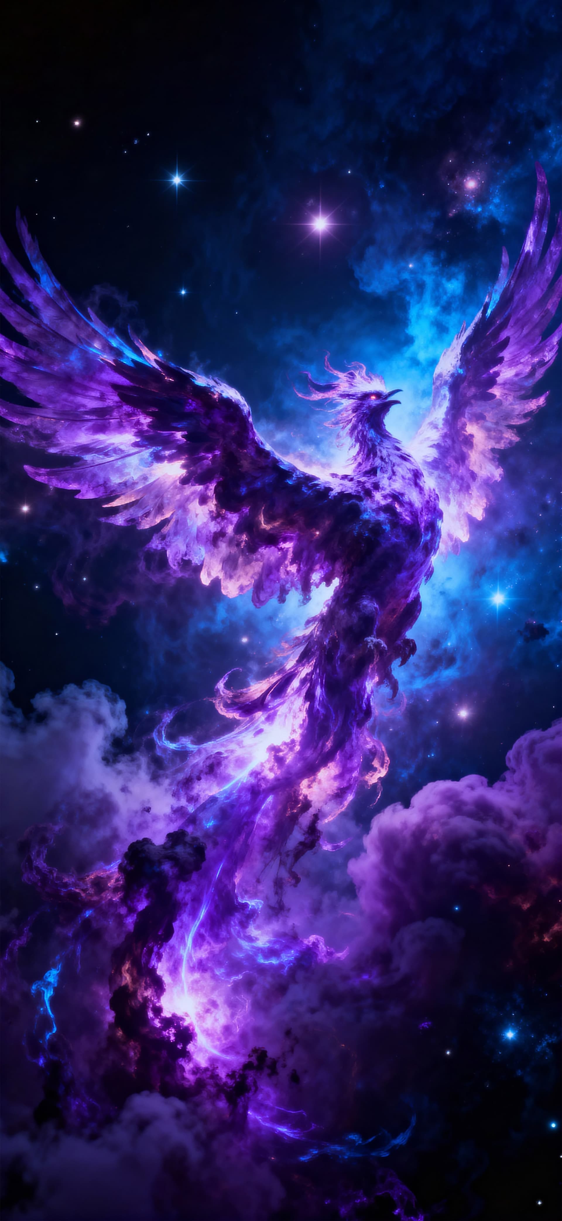 Cosmic Phoenix Ascension 1 - free phone wallpaper