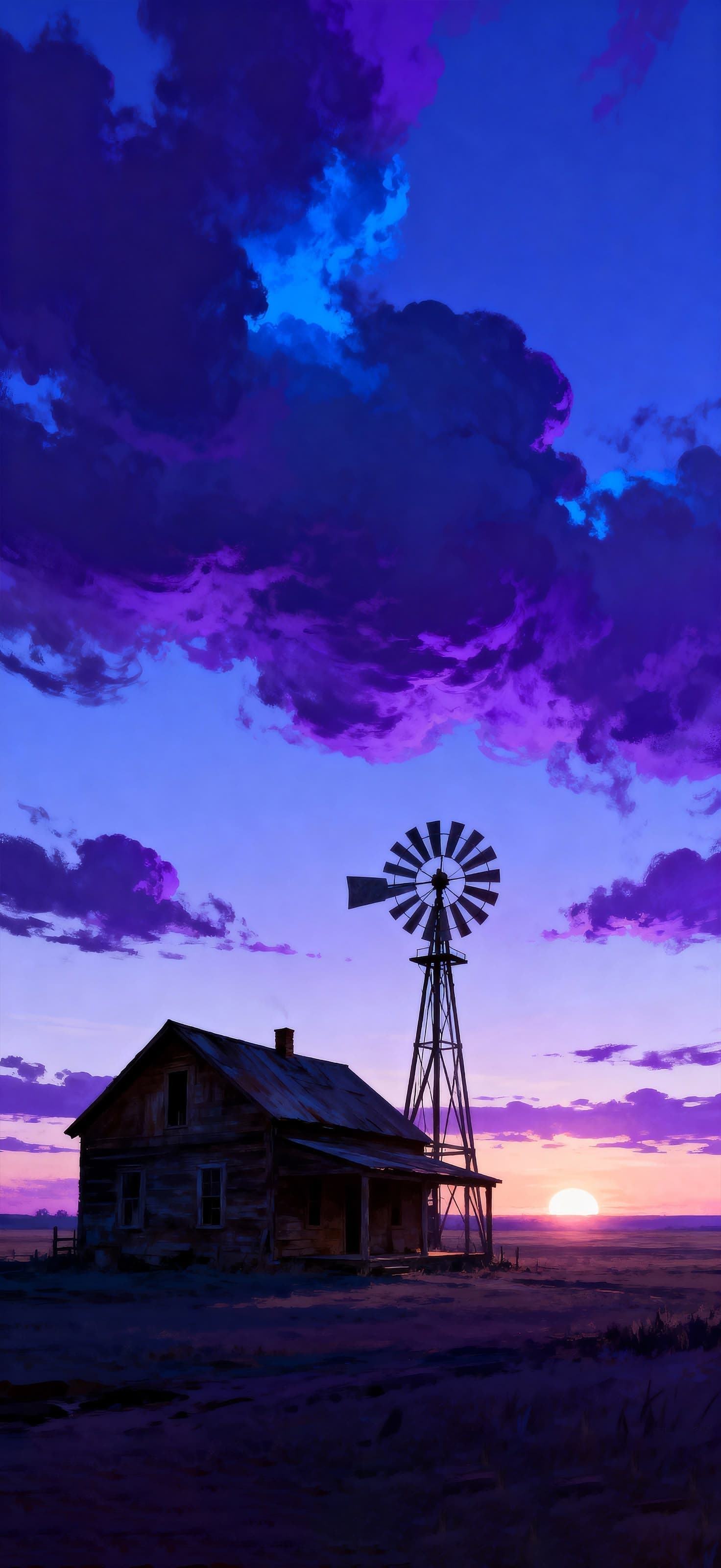 Prairie Sundown 3 - Pro phone wallpaper