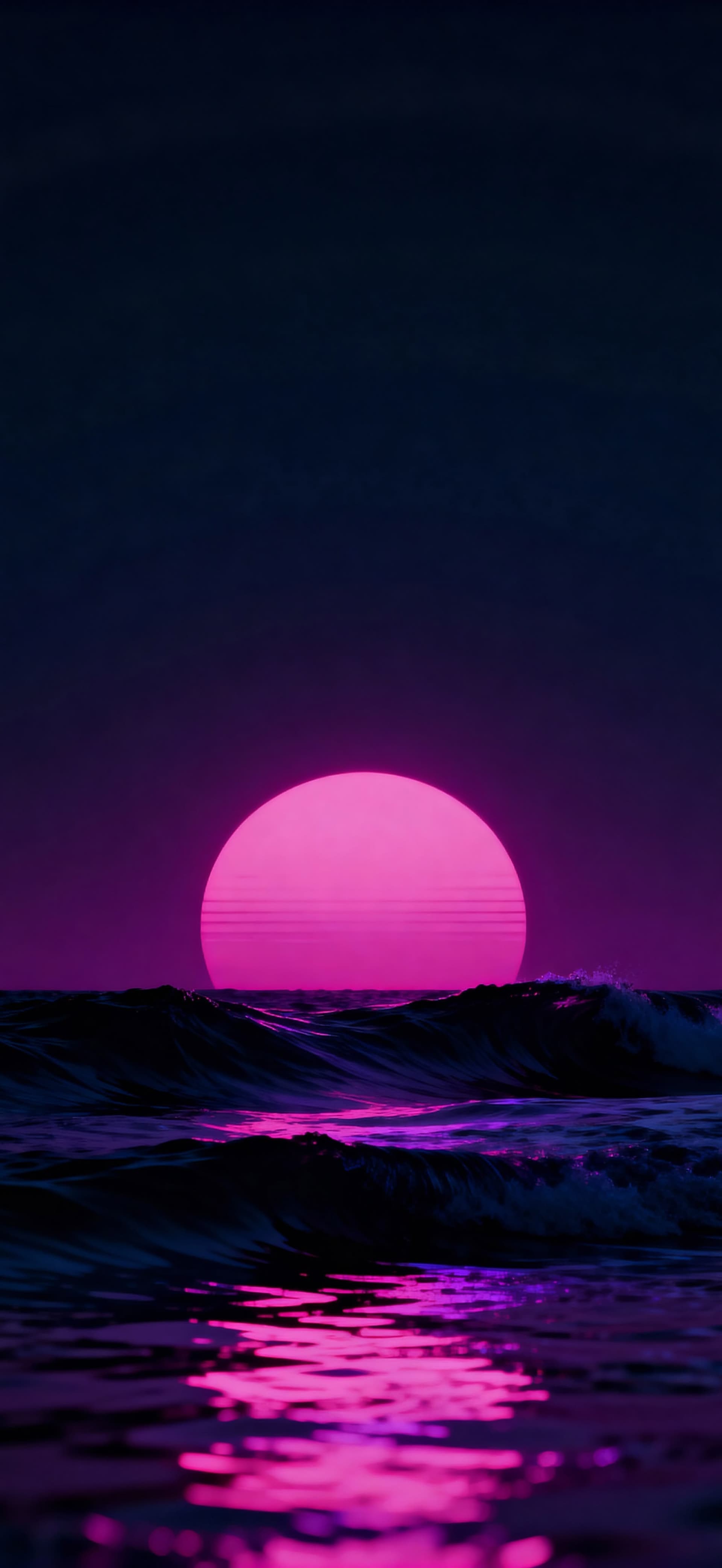 Neon Horizon 3 - free phone wallpaper