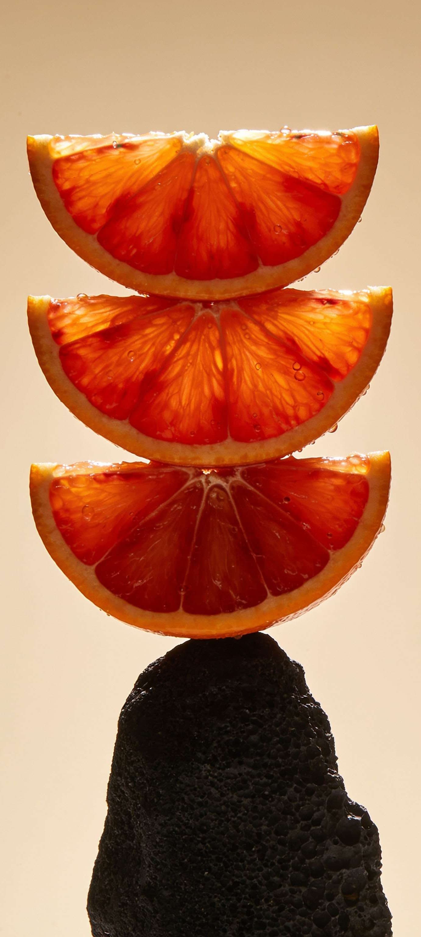 Balanced Citrus Slices - Pro phone wallpaper