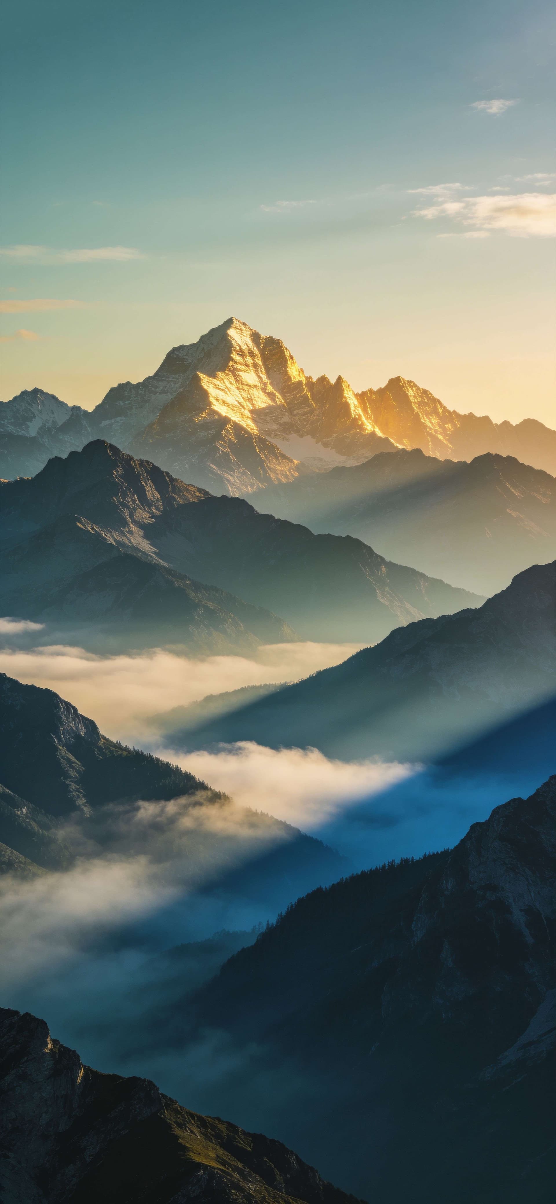 Misty Mountain Peaks 2 - free phone wallpaper