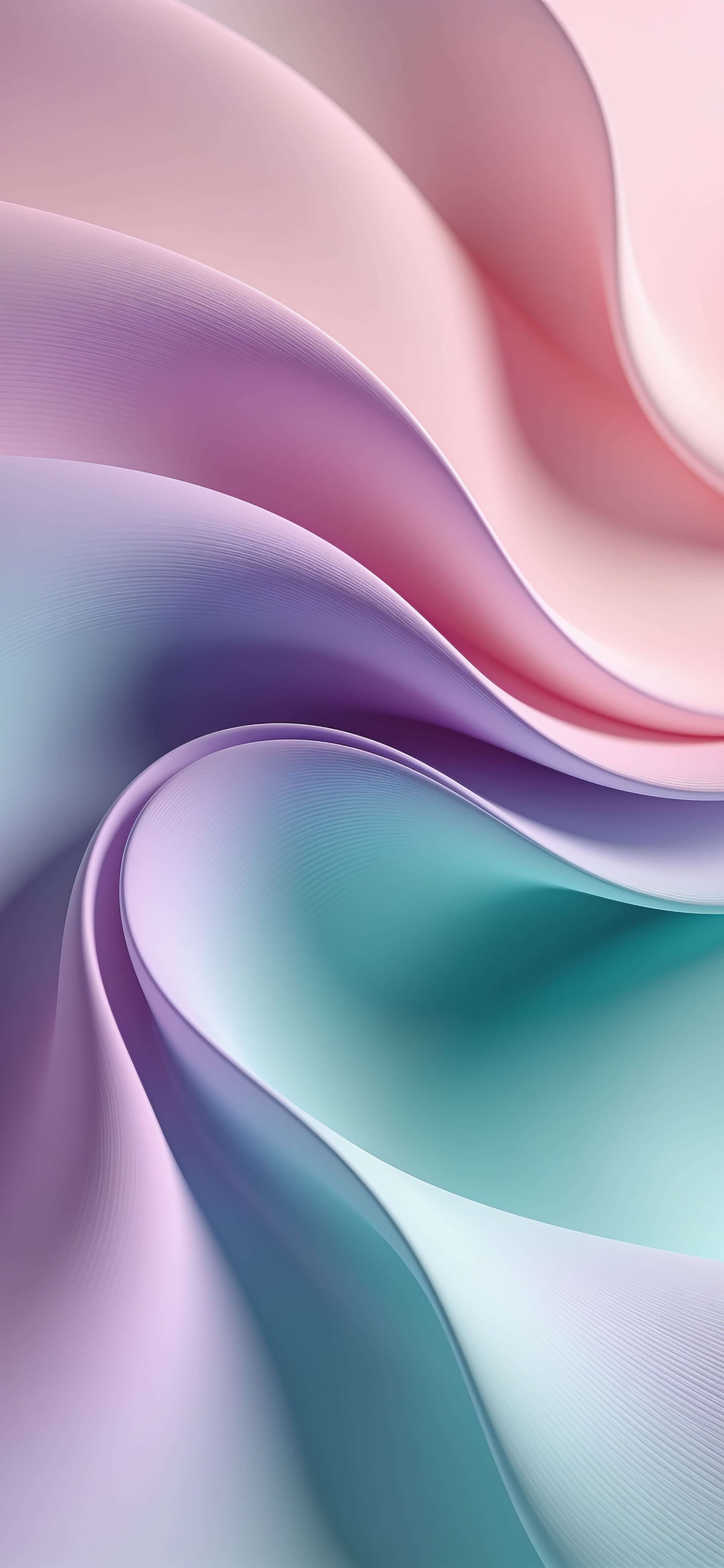 Pastel Fabric Waves - free phone wallpaper