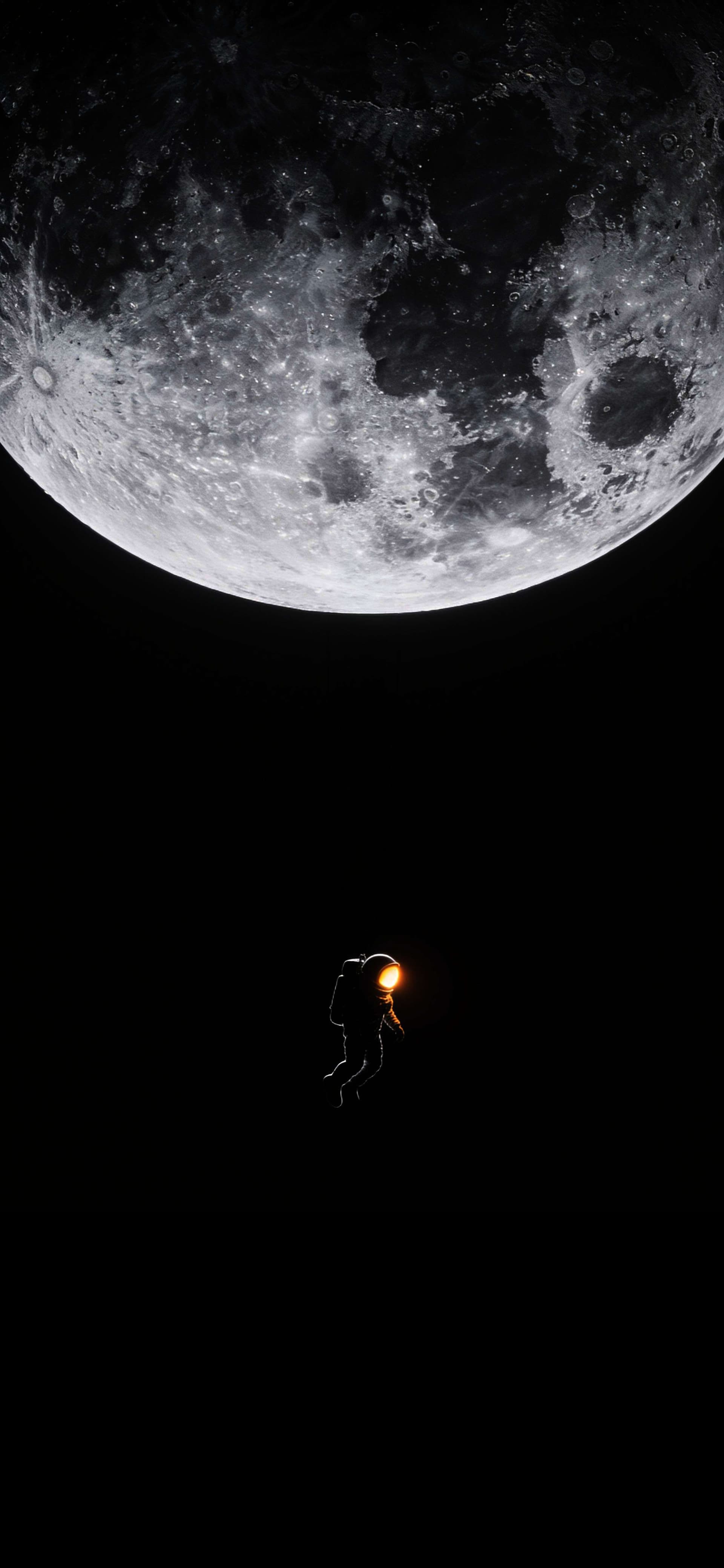 Lunar Solitude Drift - Pro phone wallpaper
