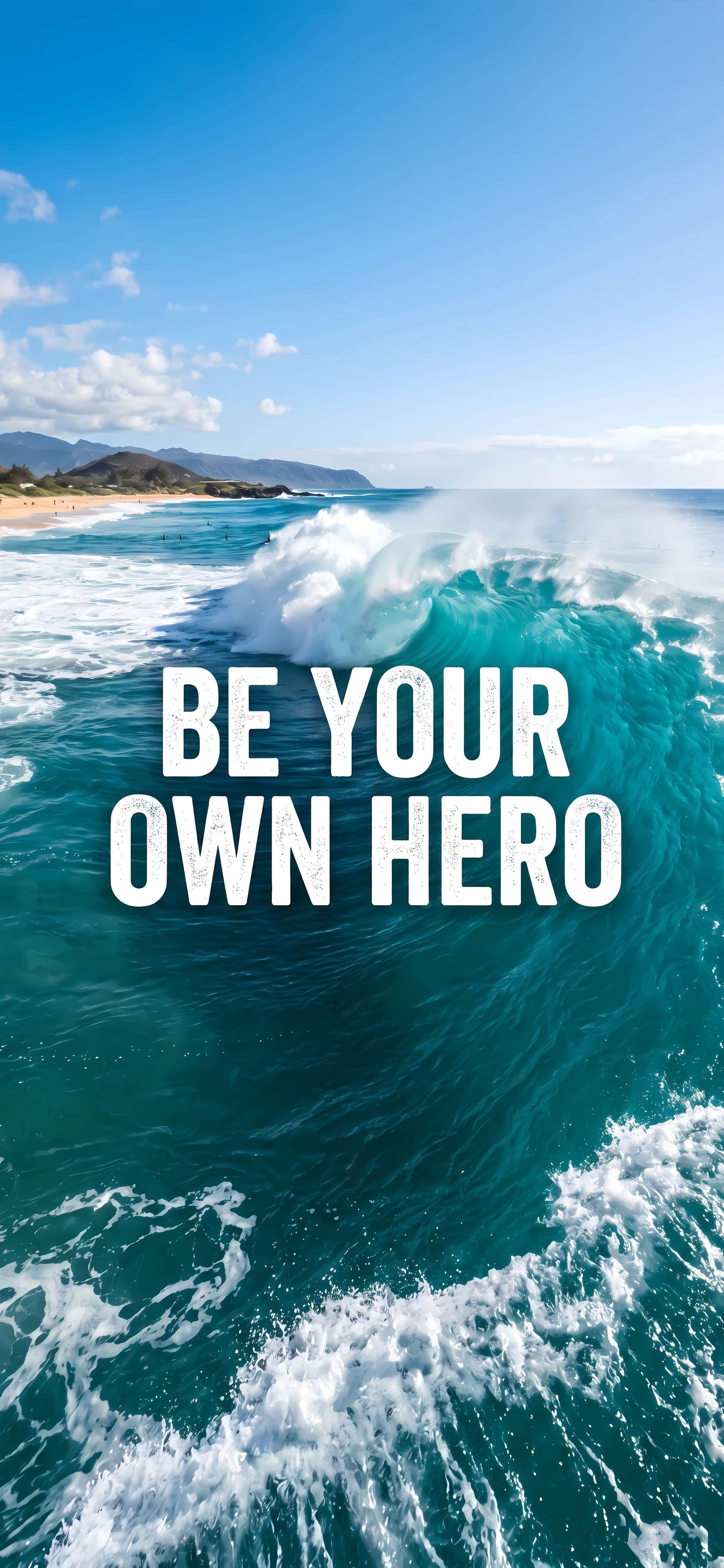 Ocean Hero Wave - Pro phone wallpaper
