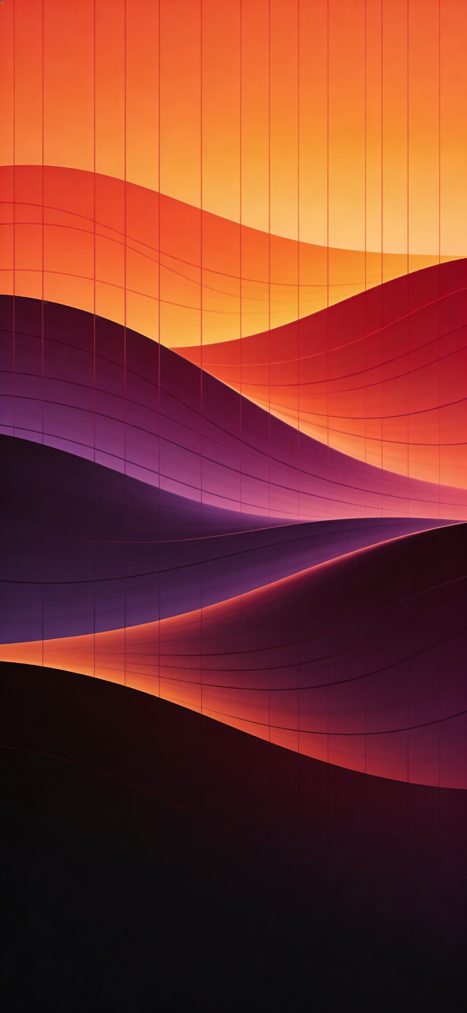 Gradient Waveforms - free phone wallpaper
