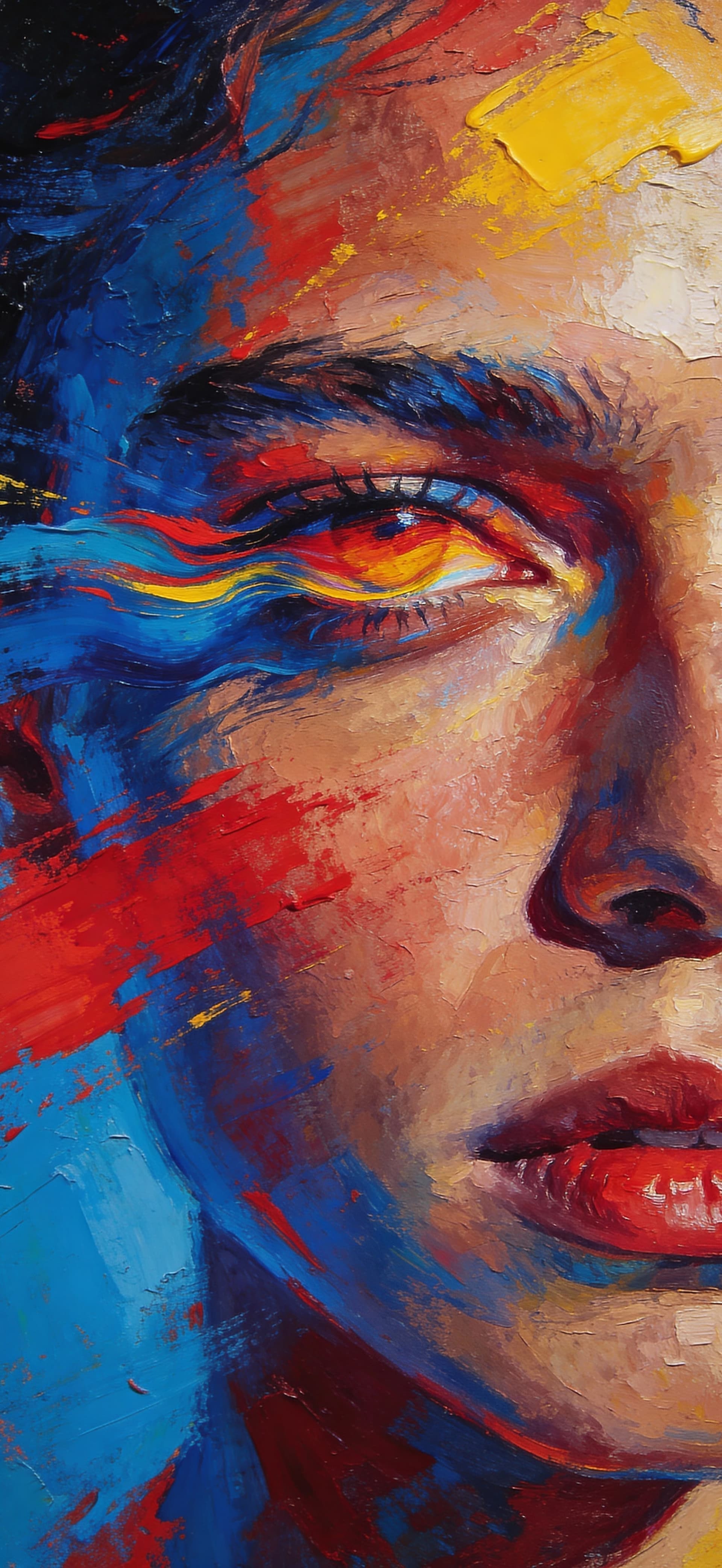 Colorful Portrait Art - free phone wallpaper