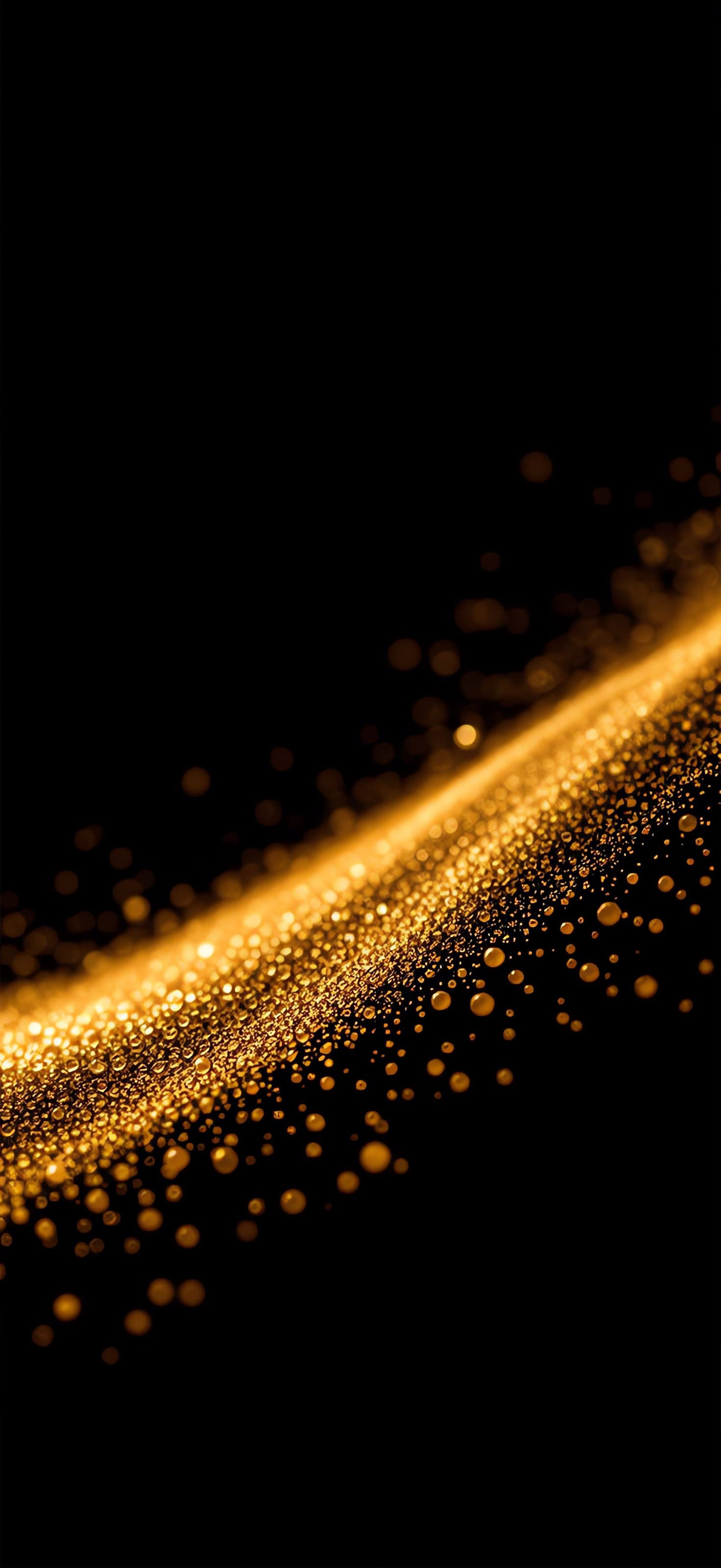Golden Particles 3 - Pro phone wallpaper