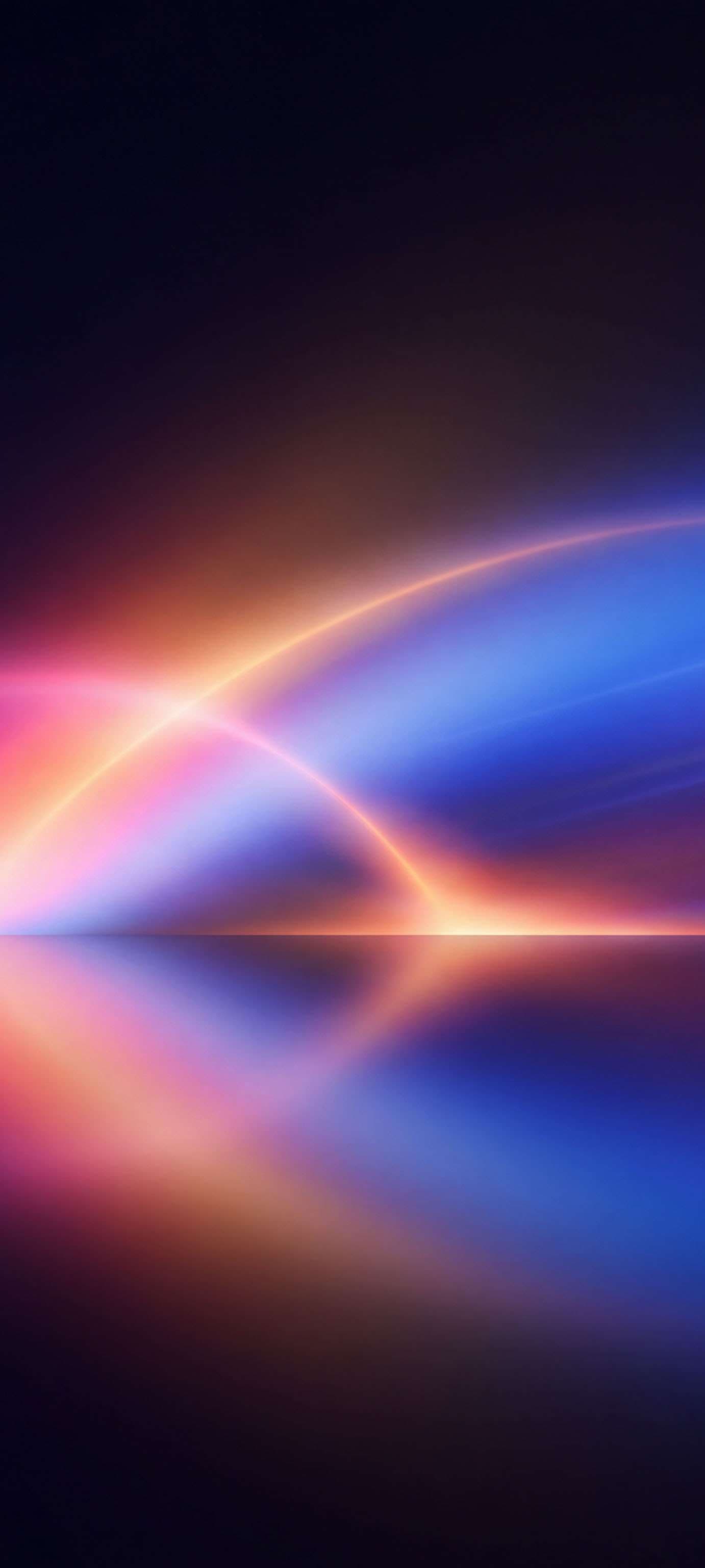 Neon Horizon Light - free phone wallpaper