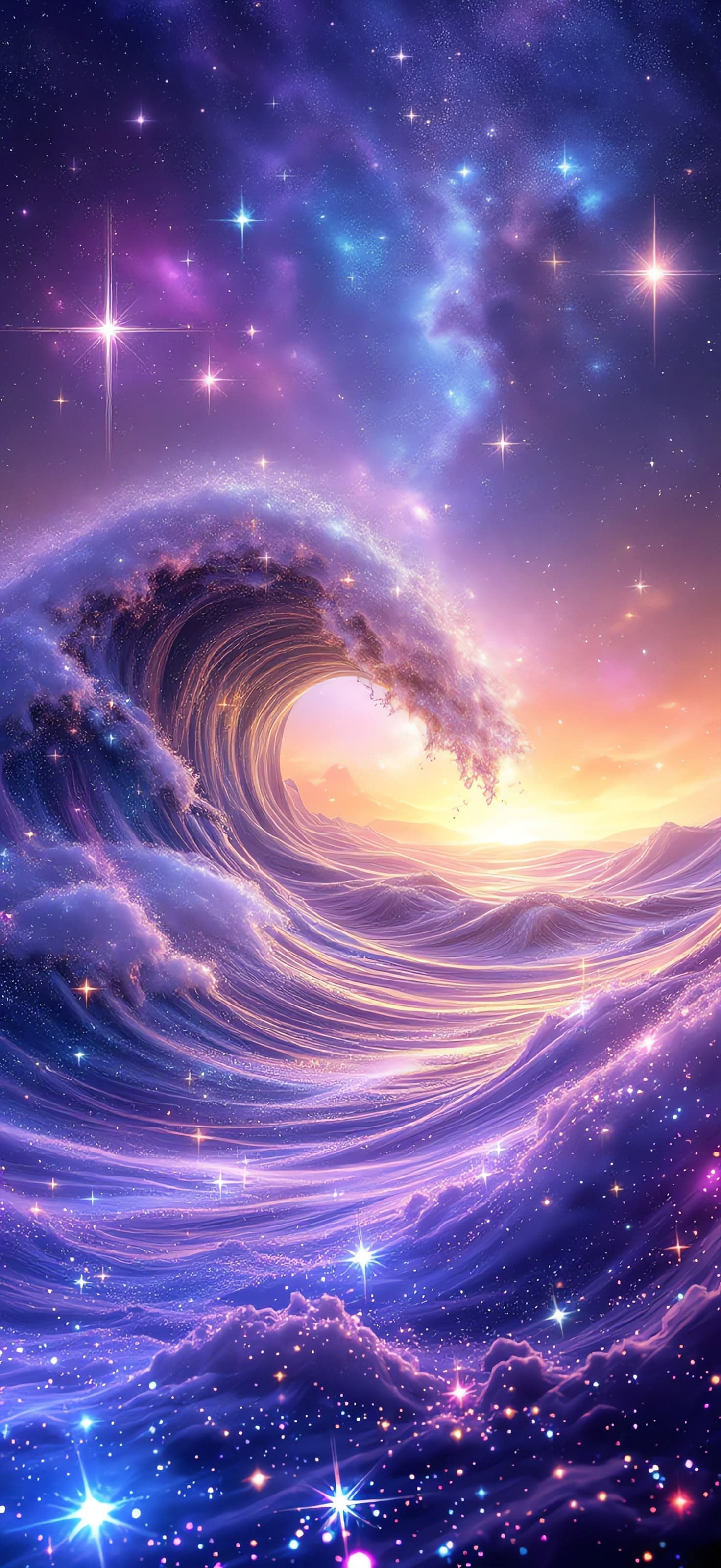 Stellar Wave 2 - Pro phone wallpaper