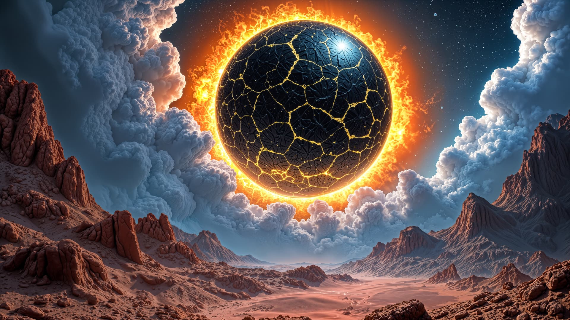 Fractured Planet - free desktop wallpaper