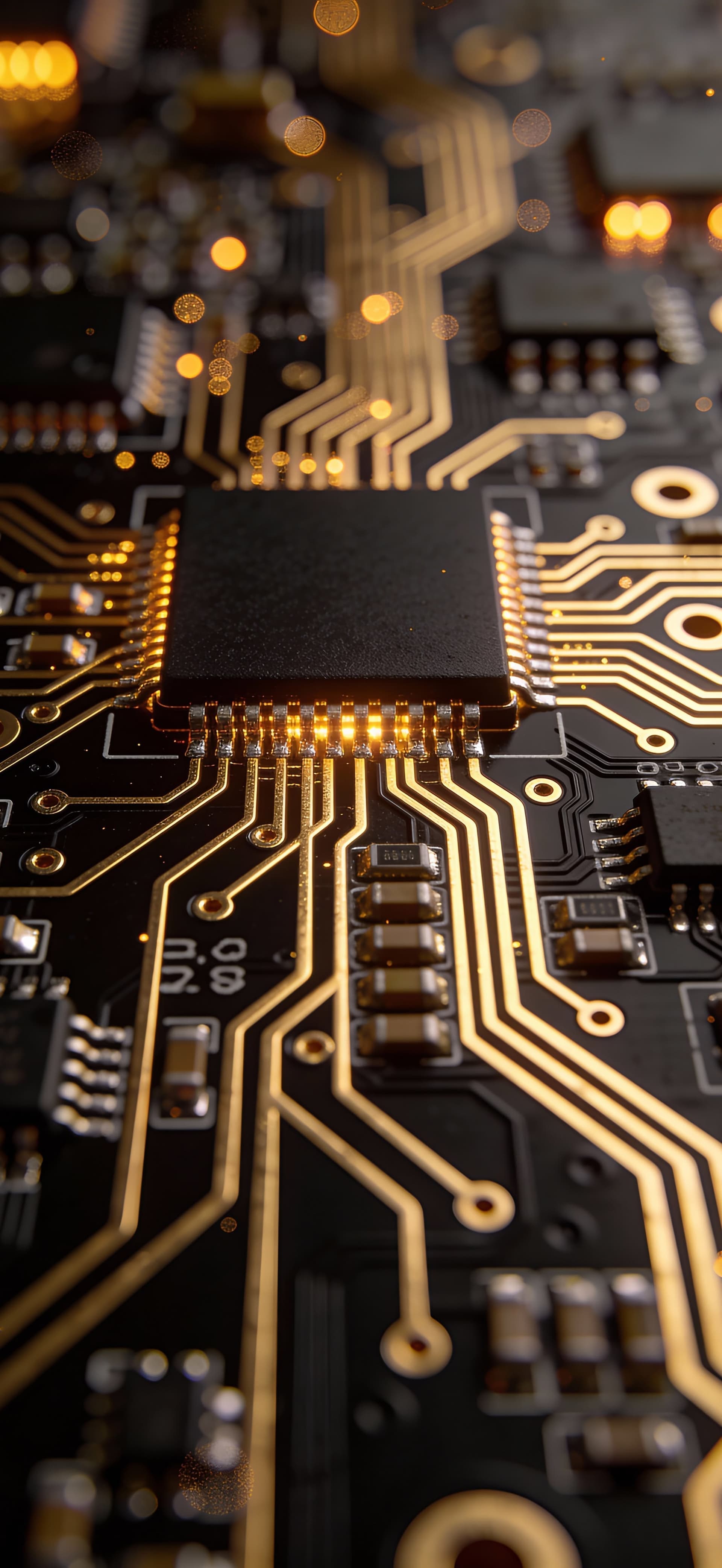 Circuit Board Close-up - free phone wallpaper