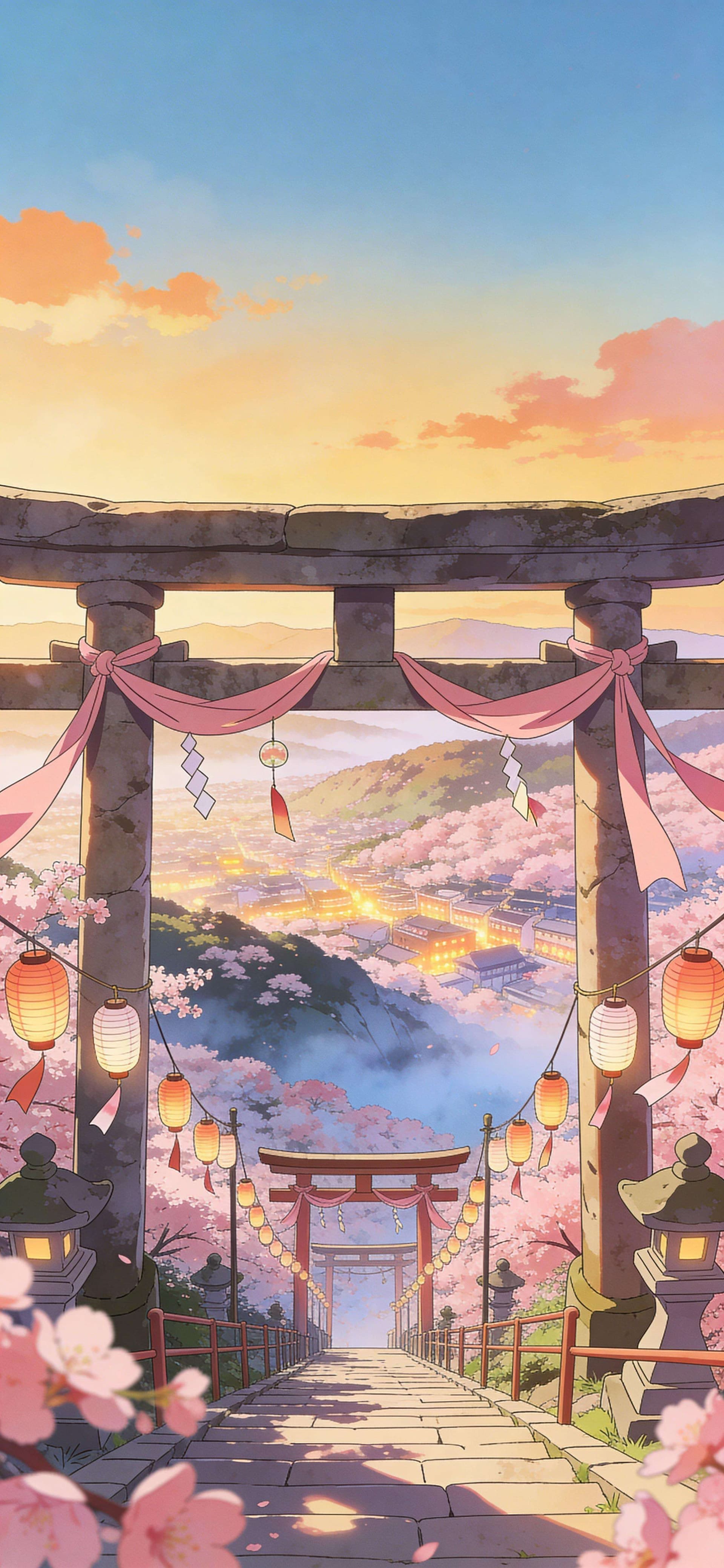 Sakura Gateway - Pro phone wallpaper