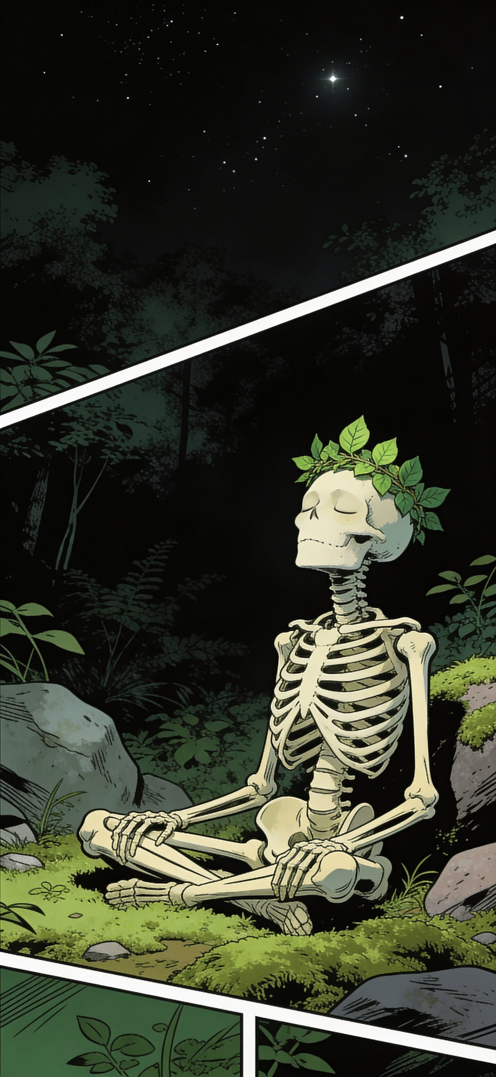 Skeletal Forest Meditation - free phone wallpaper