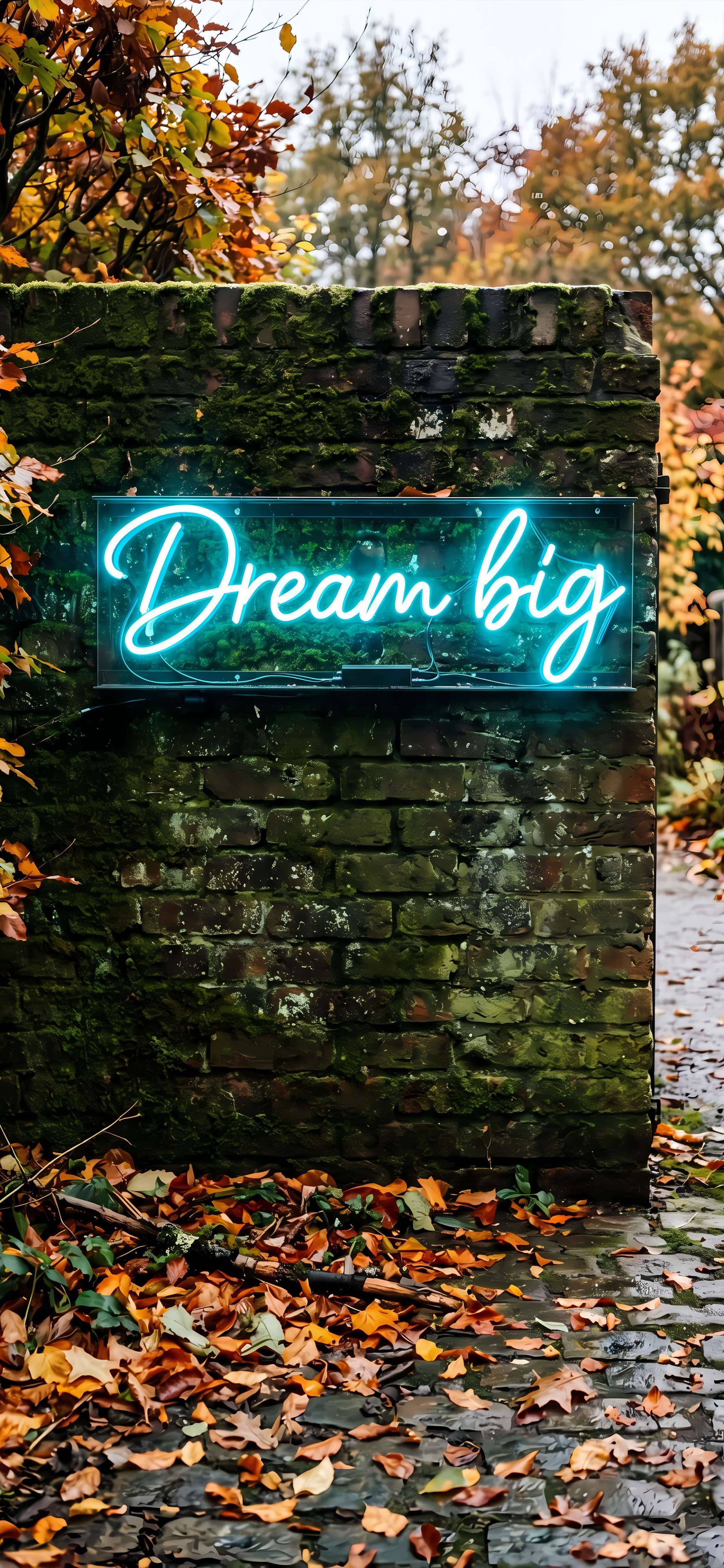 Dream Big Neon - free phone wallpaper