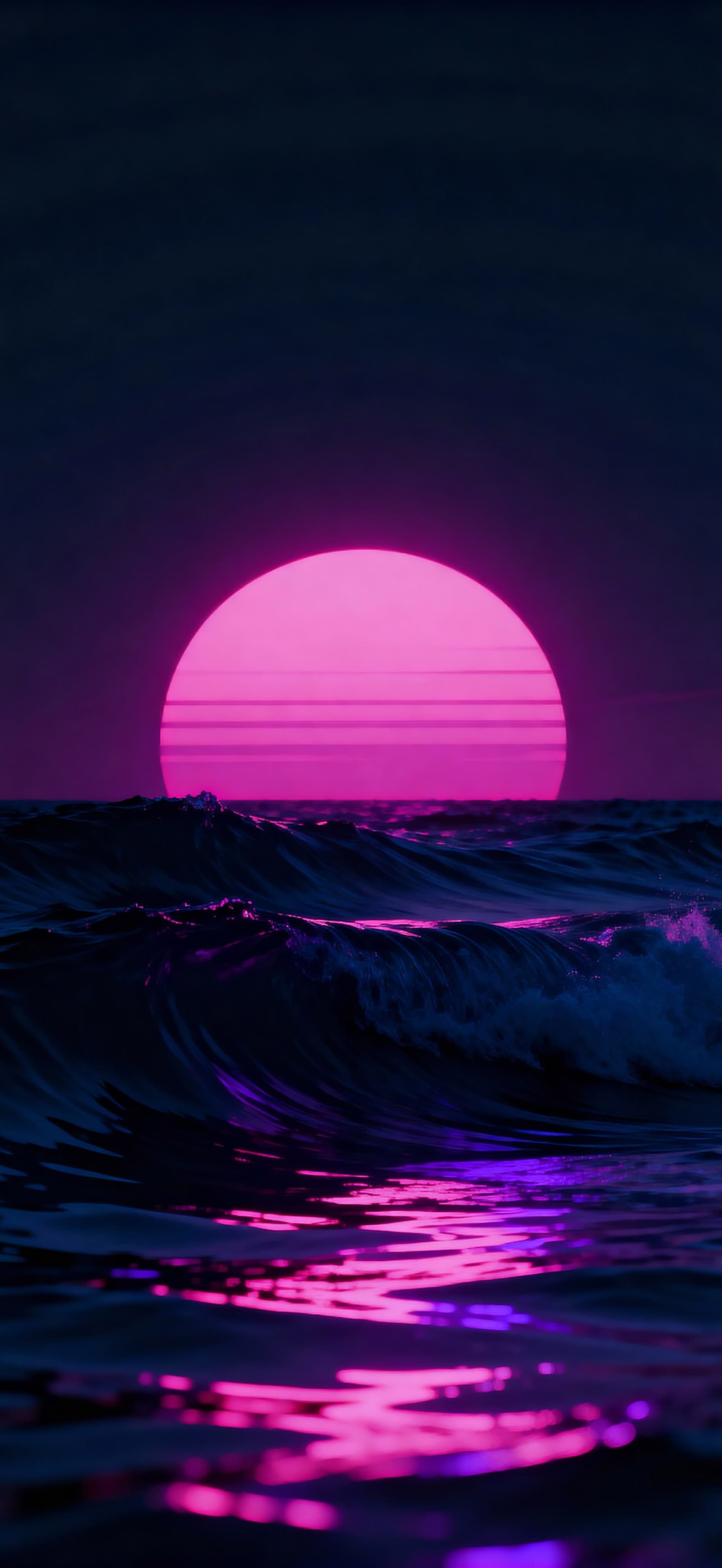 Neon Horizon 2 - free phone wallpaper