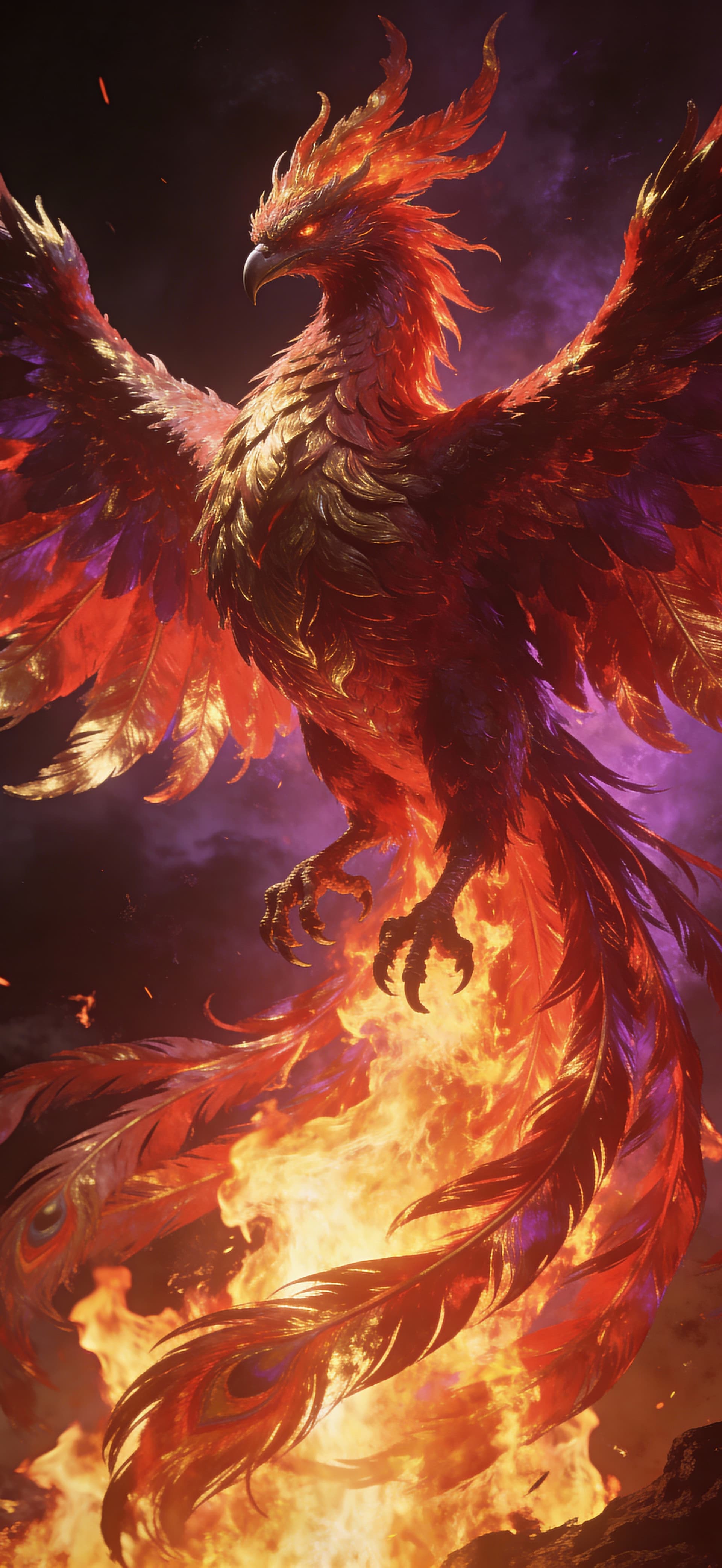 Phoenix Rise 1 - Pro phone wallpaper