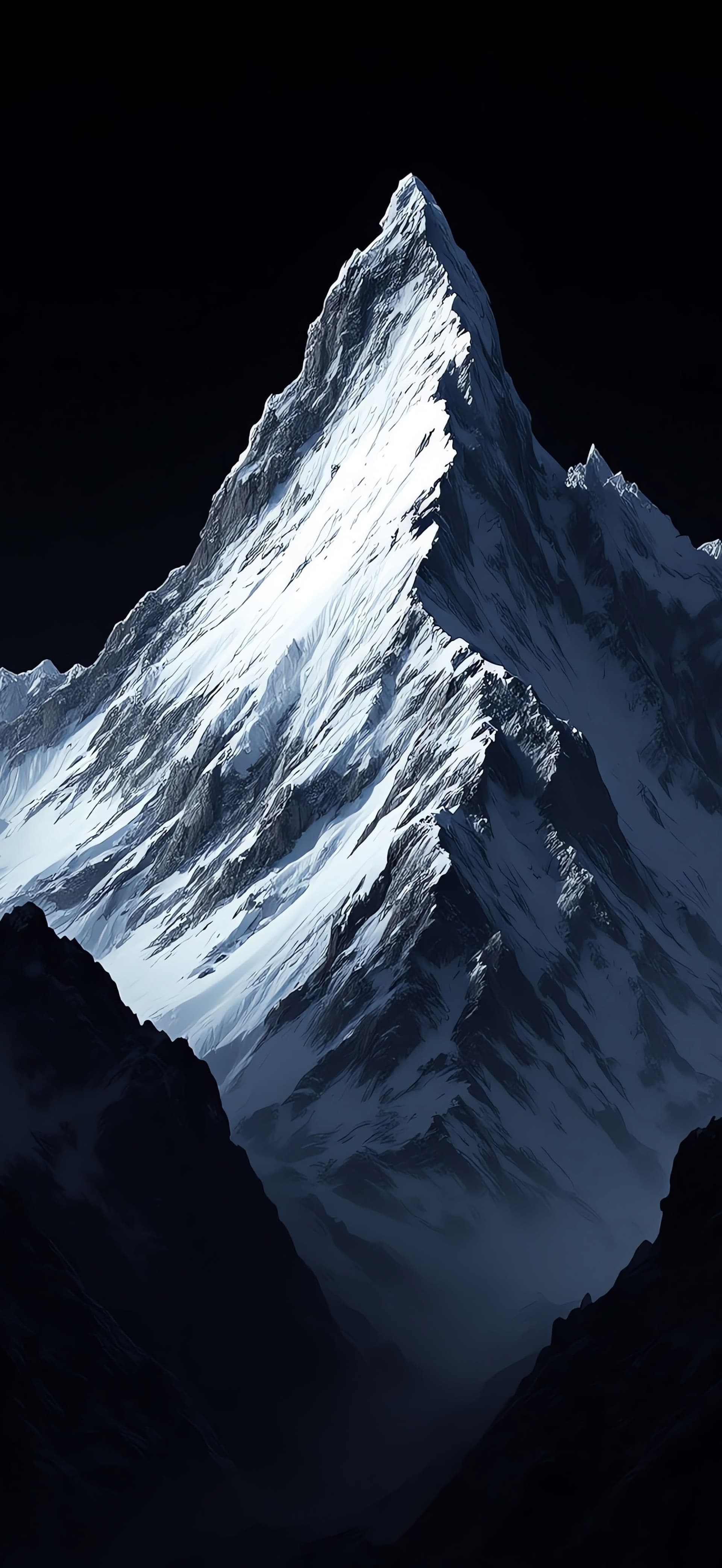 Snowy Mountain Peak - Pro phone wallpaper