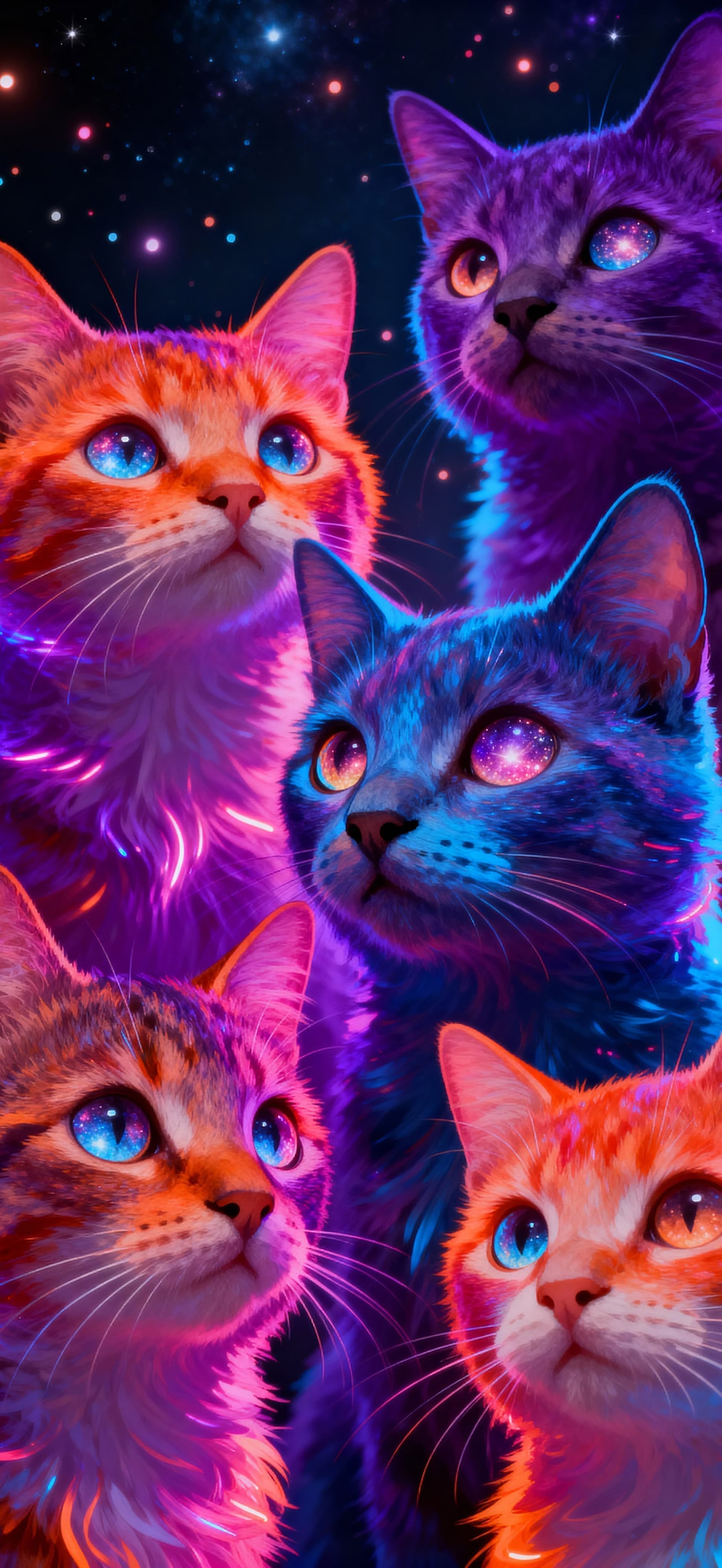 Stellar Kittens 3 - free phone wallpaper