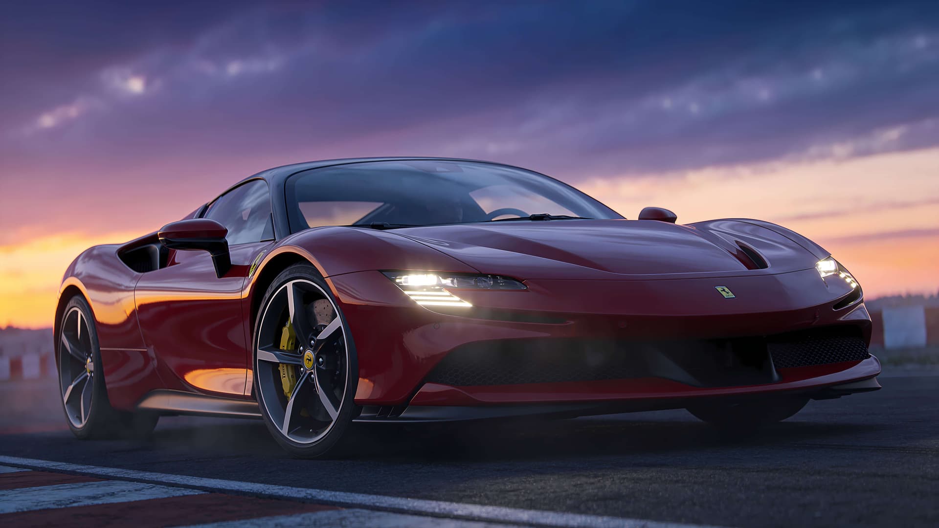 Sunset Track Beast - free desktop wallpaper