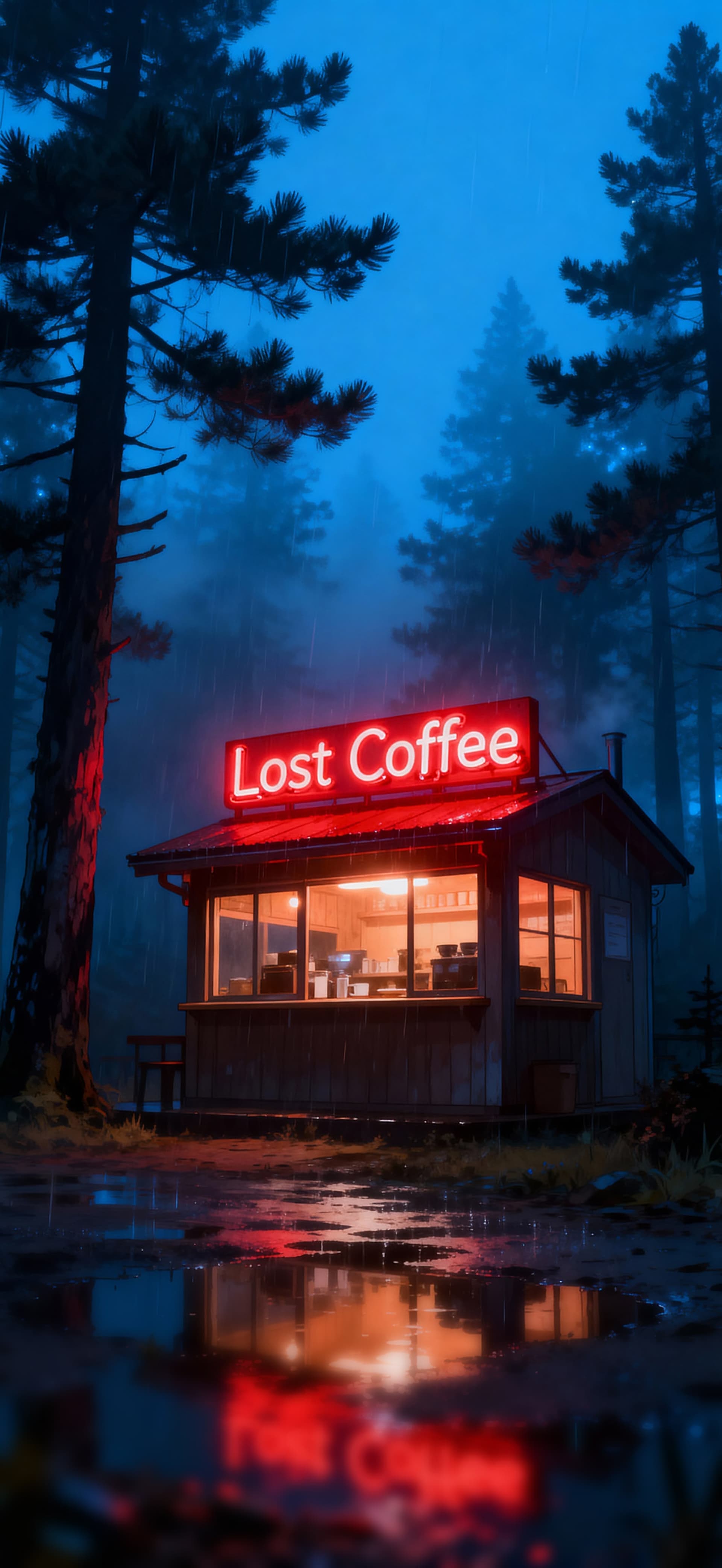 Lost Coffee 1 - free phone wallpaper