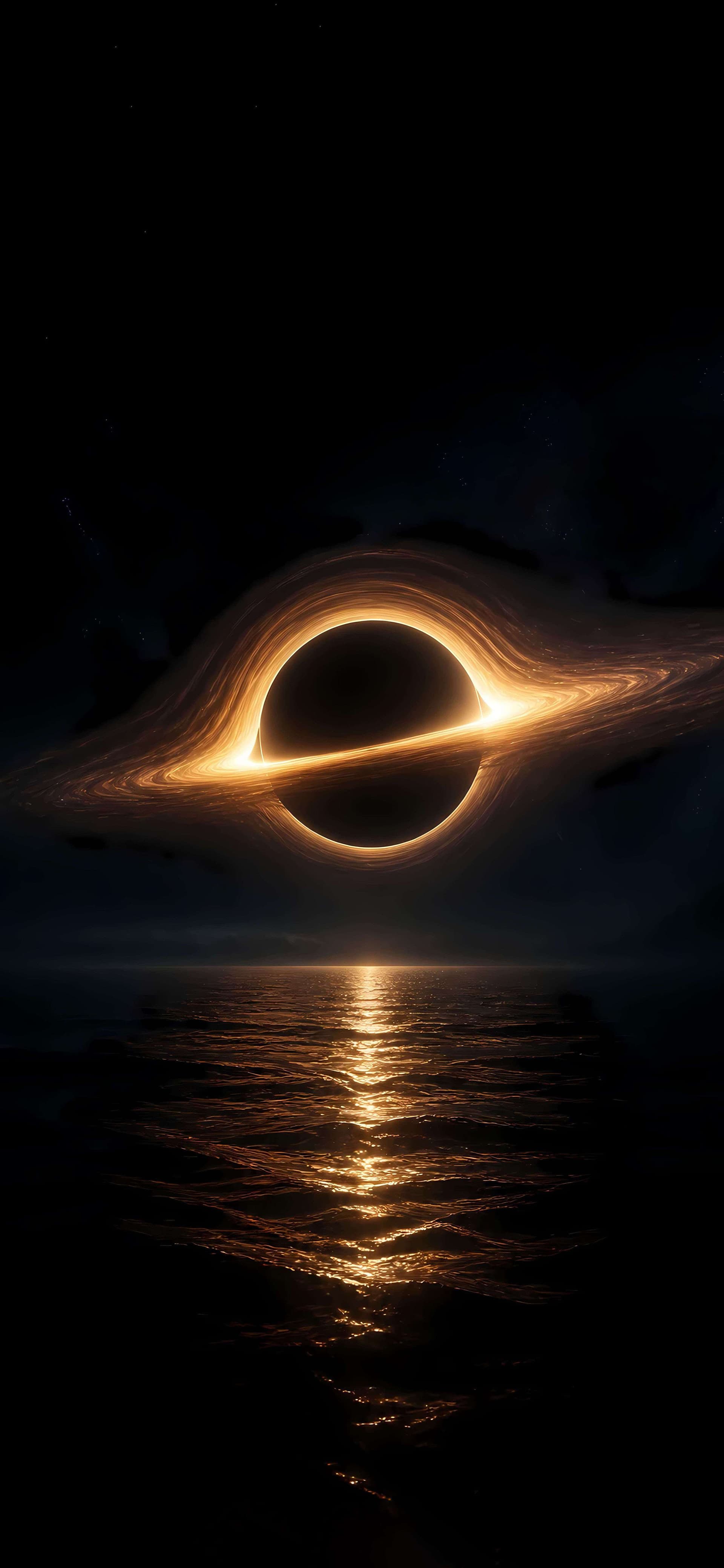 Cosmic Ocean Horizon - Pro phone wallpaper