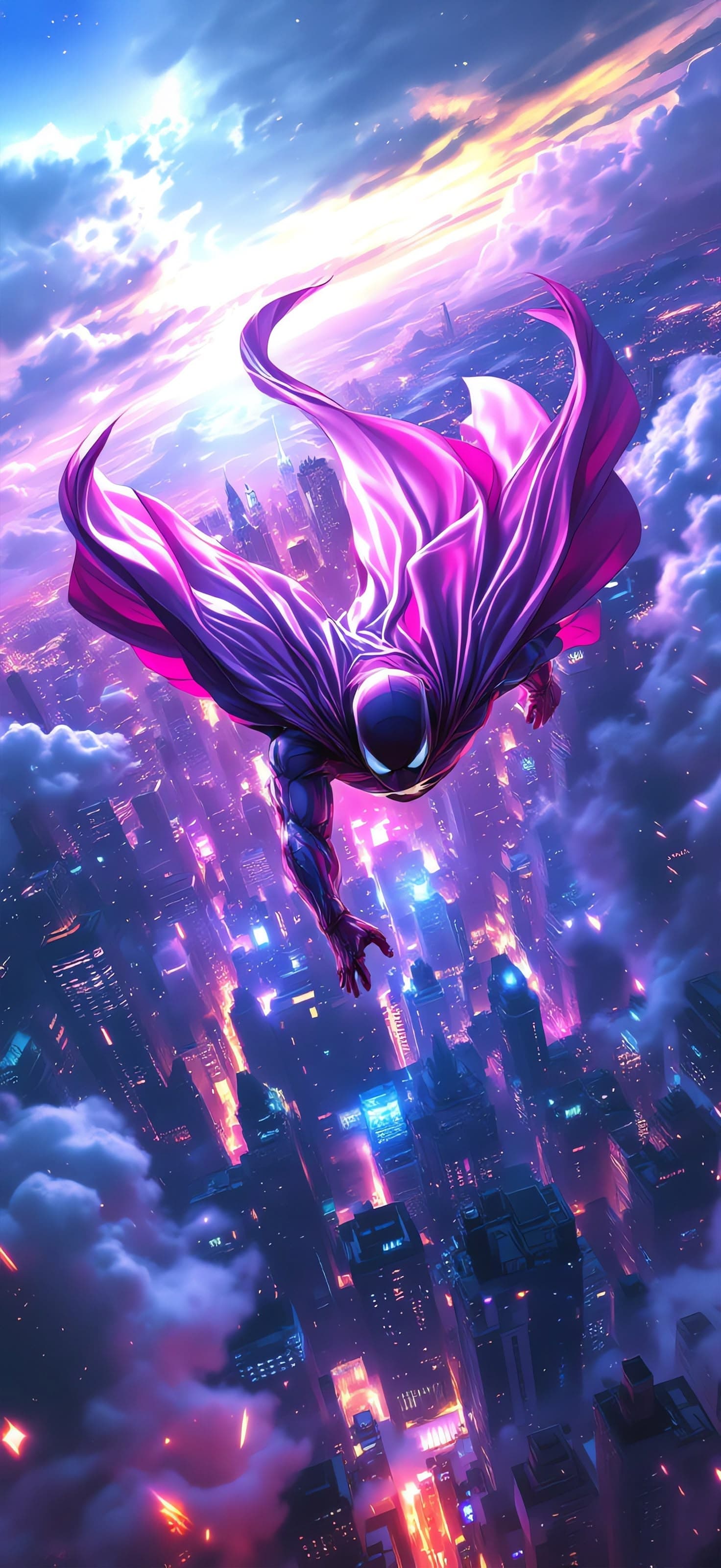 Neon Skywatch - Pro phone wallpaper