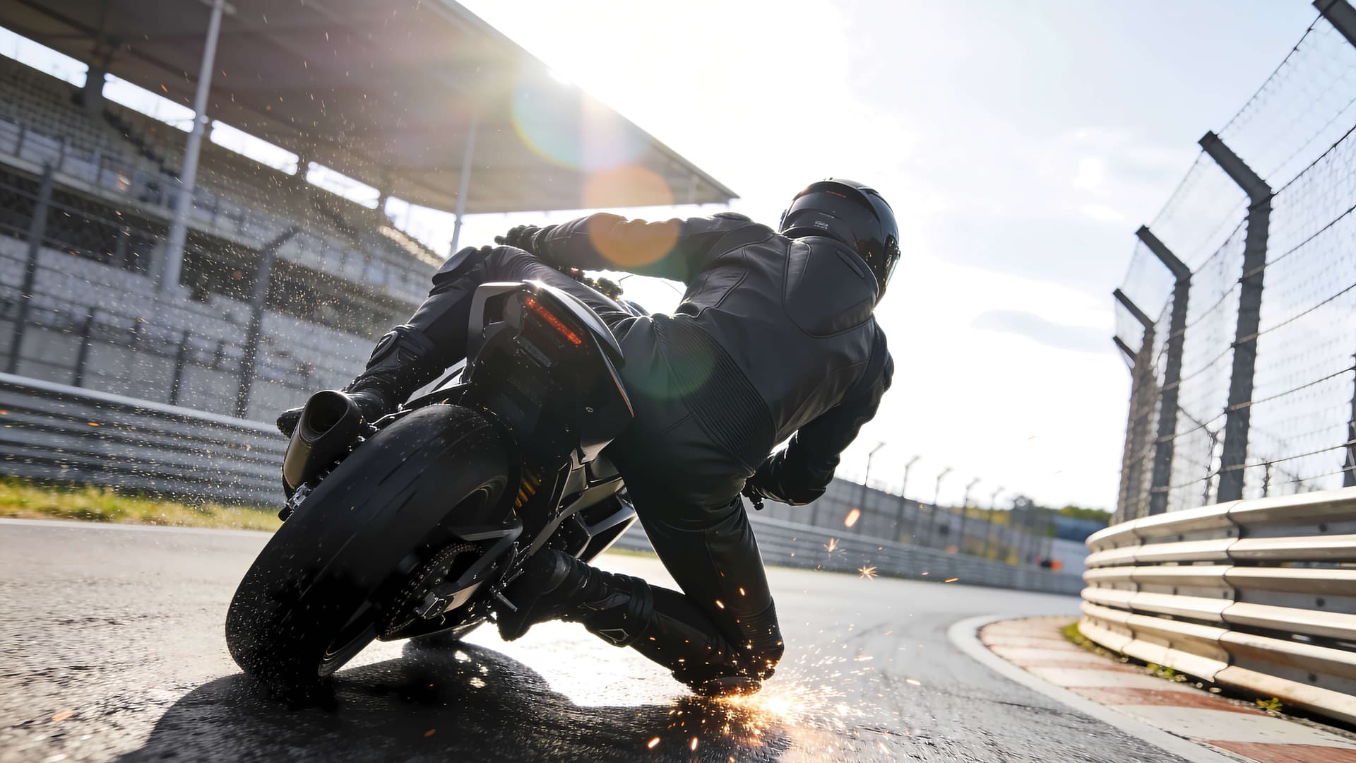 Racetrack Spark Action - free desktop wallpaper