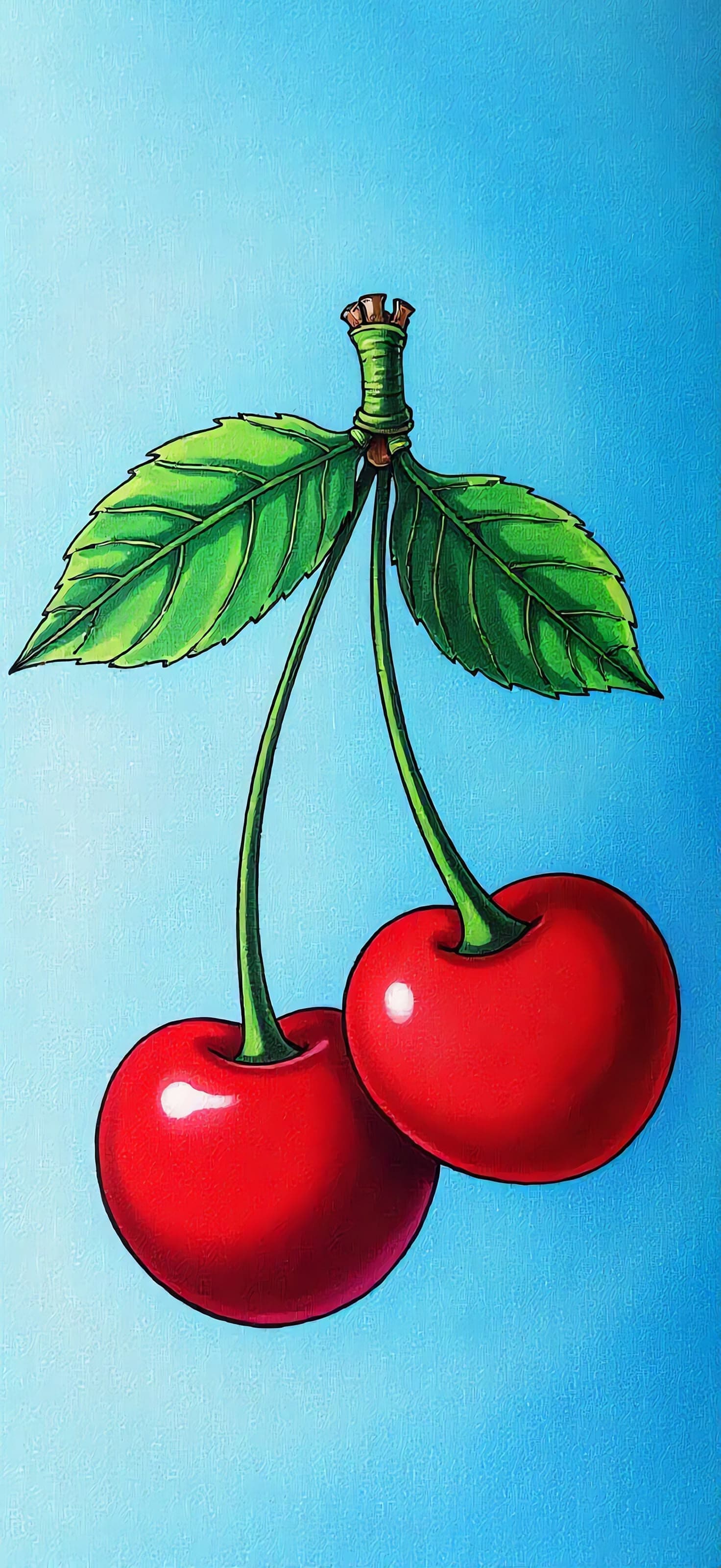 Cherry Duo - free phone wallpaper