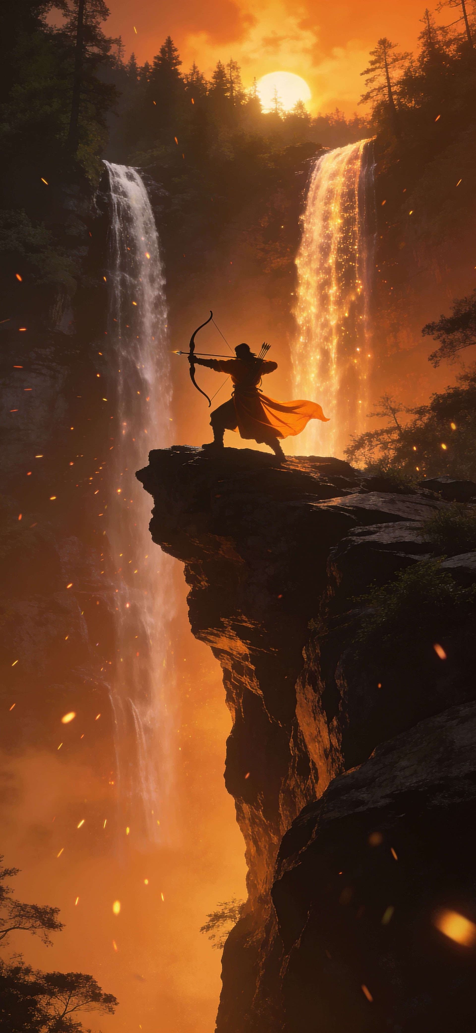 Waterfall Sentinel - Pro phone wallpaper