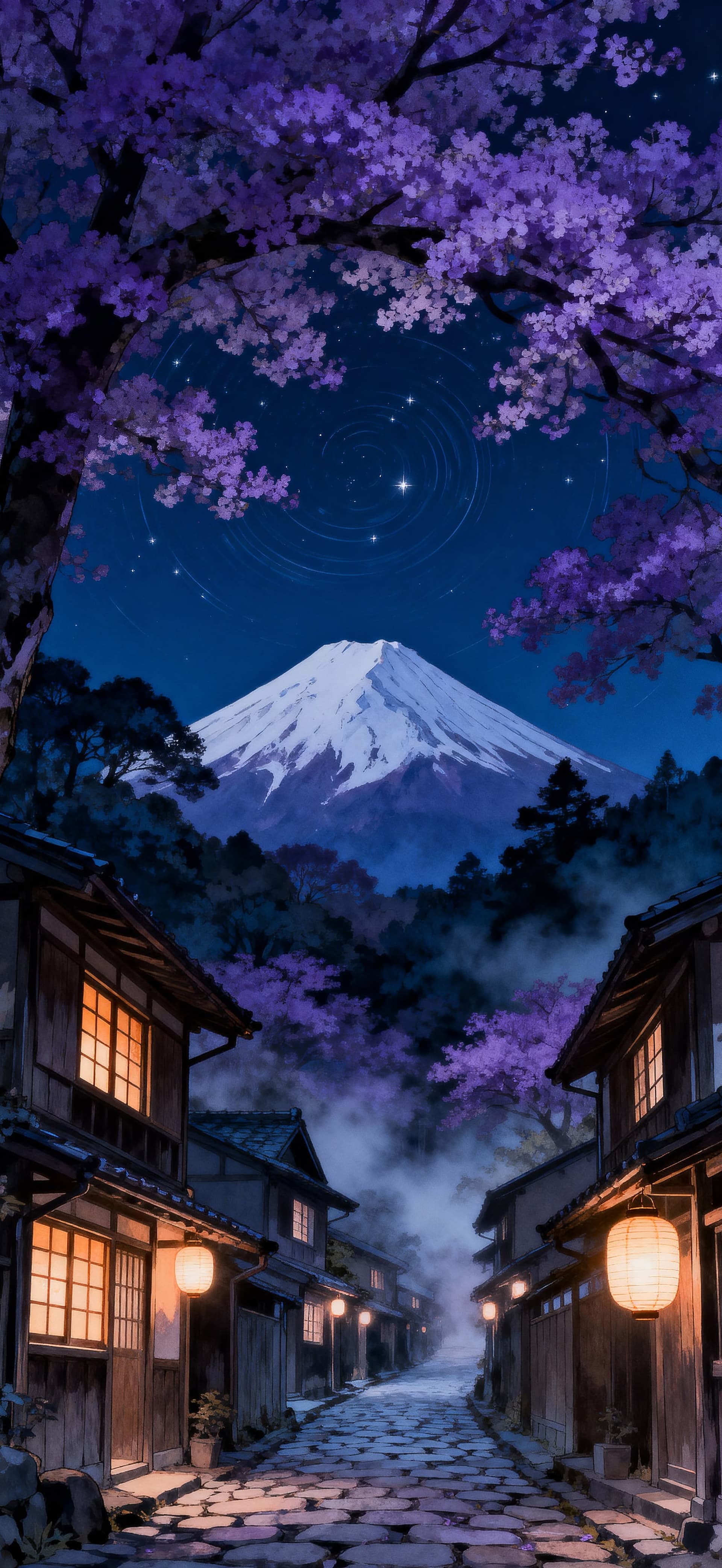 Sakura Lane 3 - free phone wallpaper