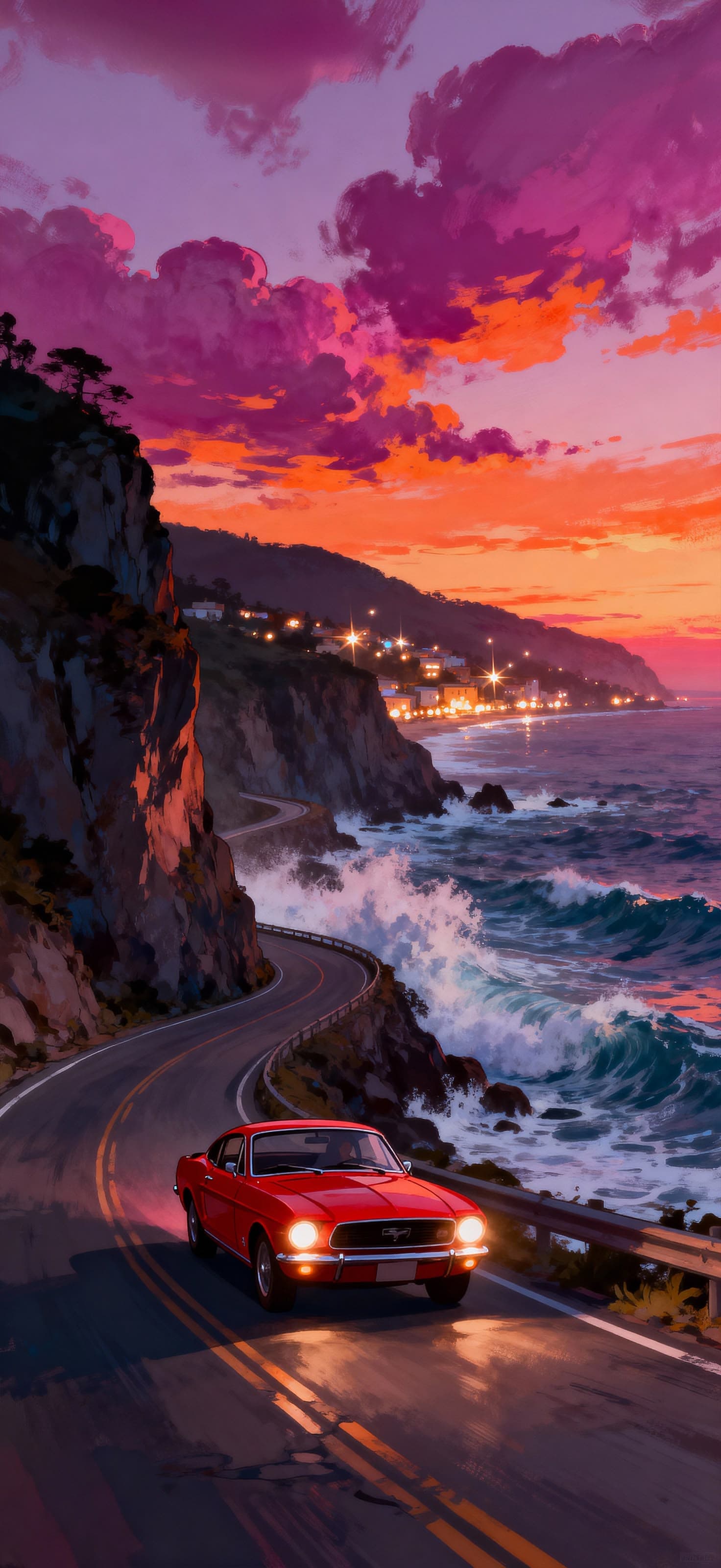 Sunset Ride 2 - free phone wallpaper