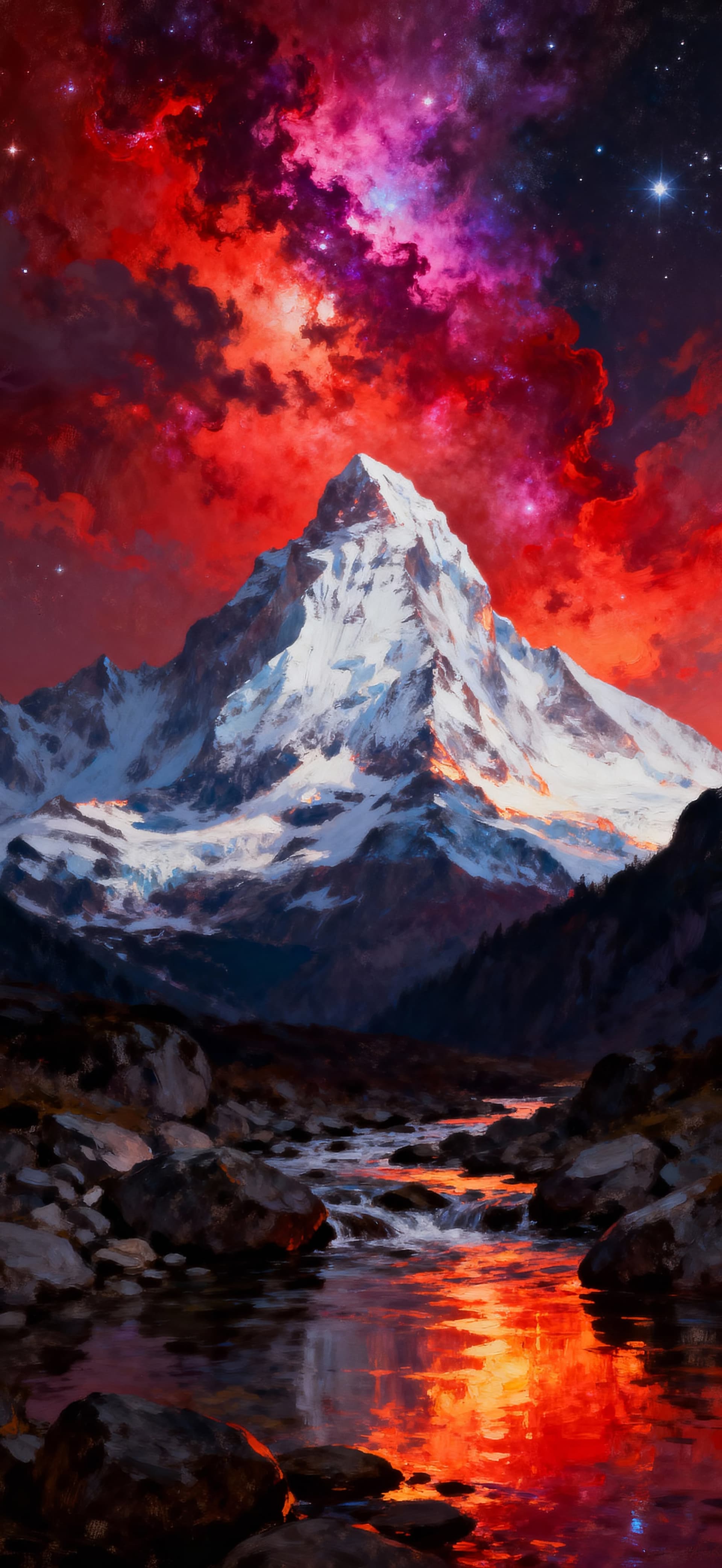Crimson Sky Summit 3 - free phone wallpaper