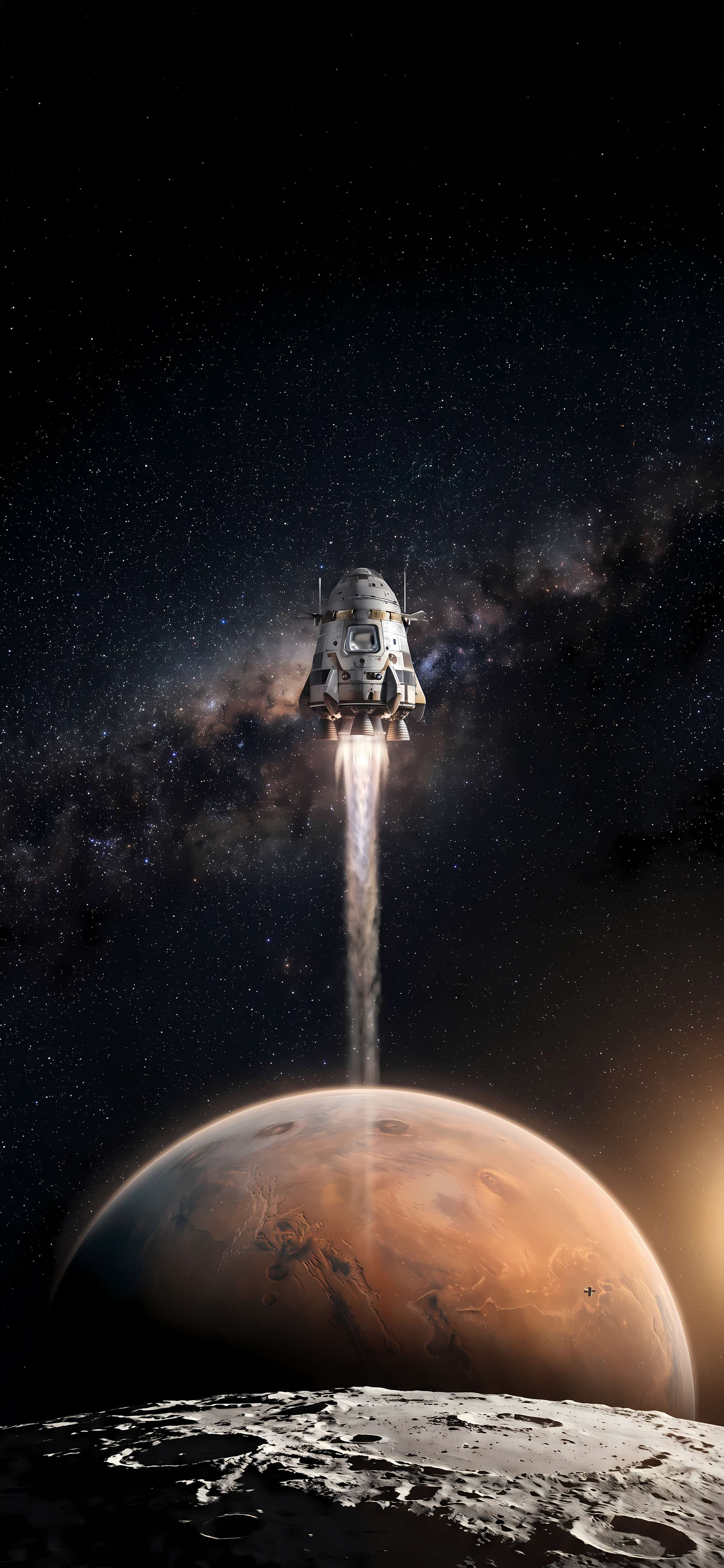 Galactic Launchpad - Pro phone wallpaper