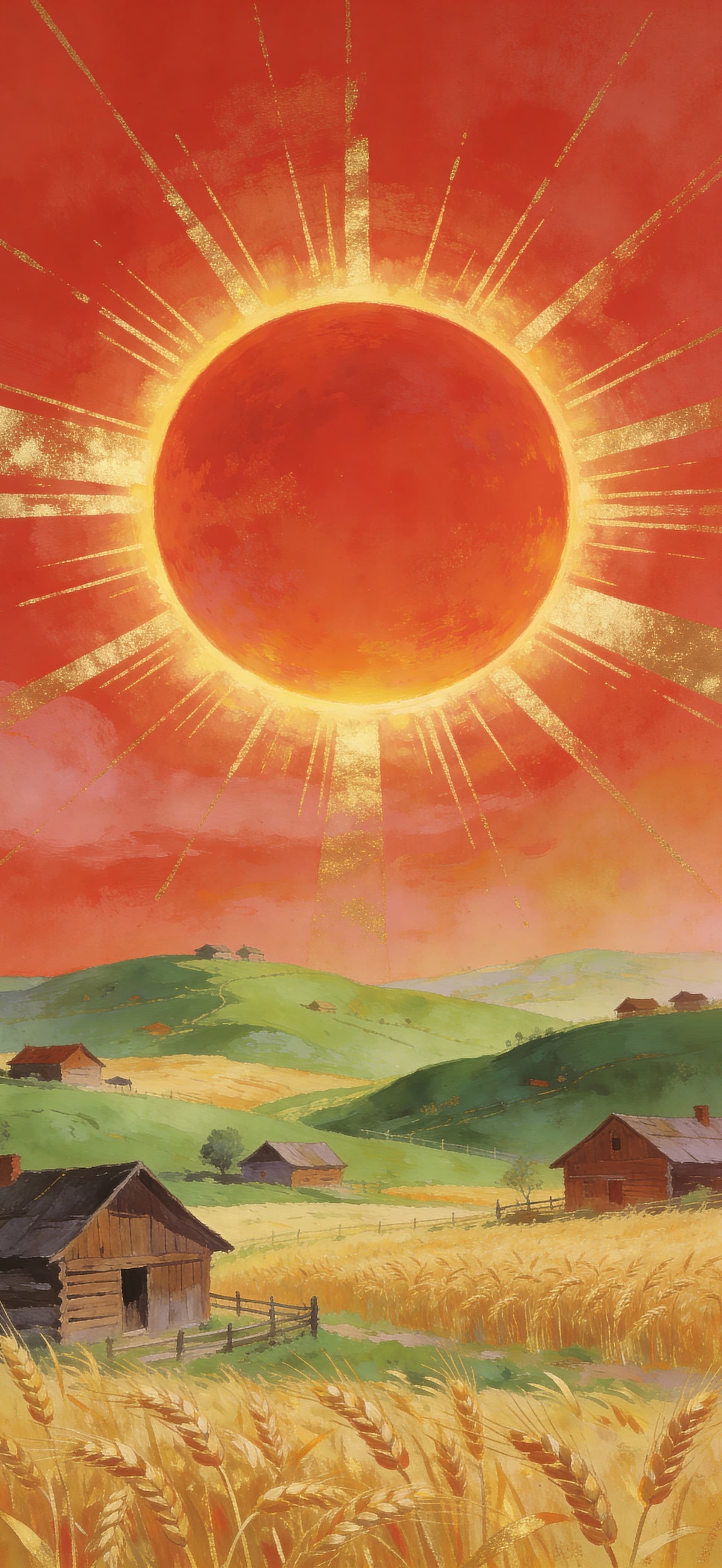 Solar Countryside - Pro phone wallpaper