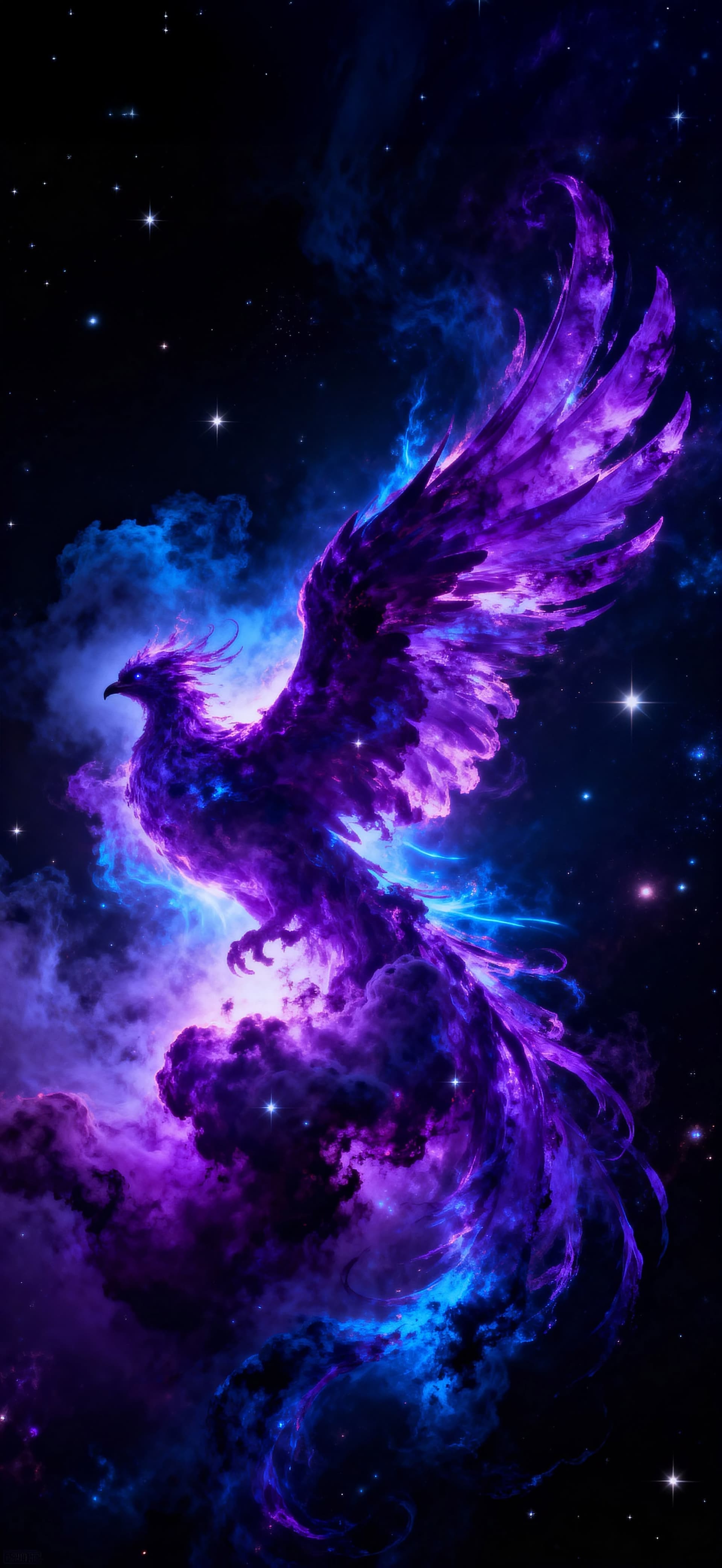 Cosmic Phoenix Ascension 3 - free phone wallpaper