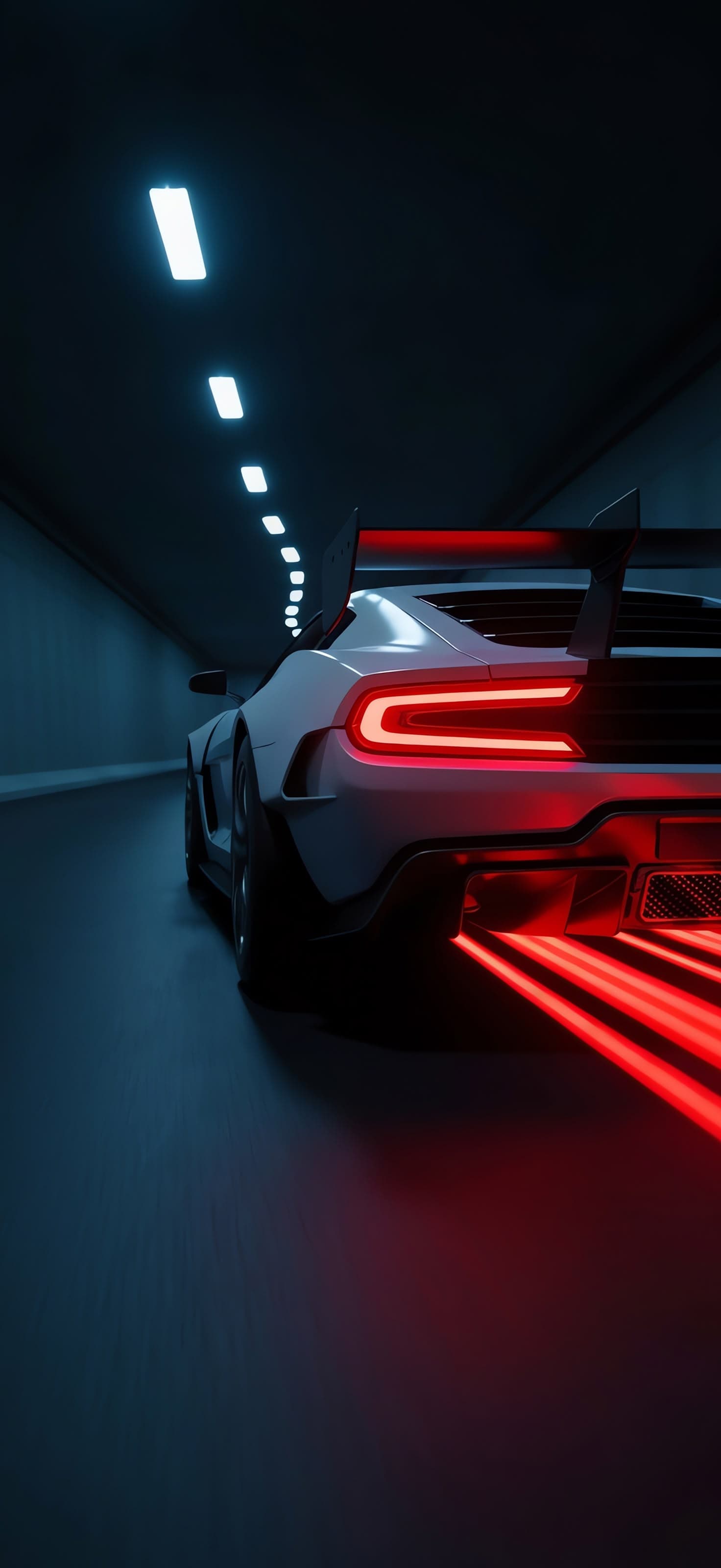 Neon Speed Tunnel - free phone wallpaper