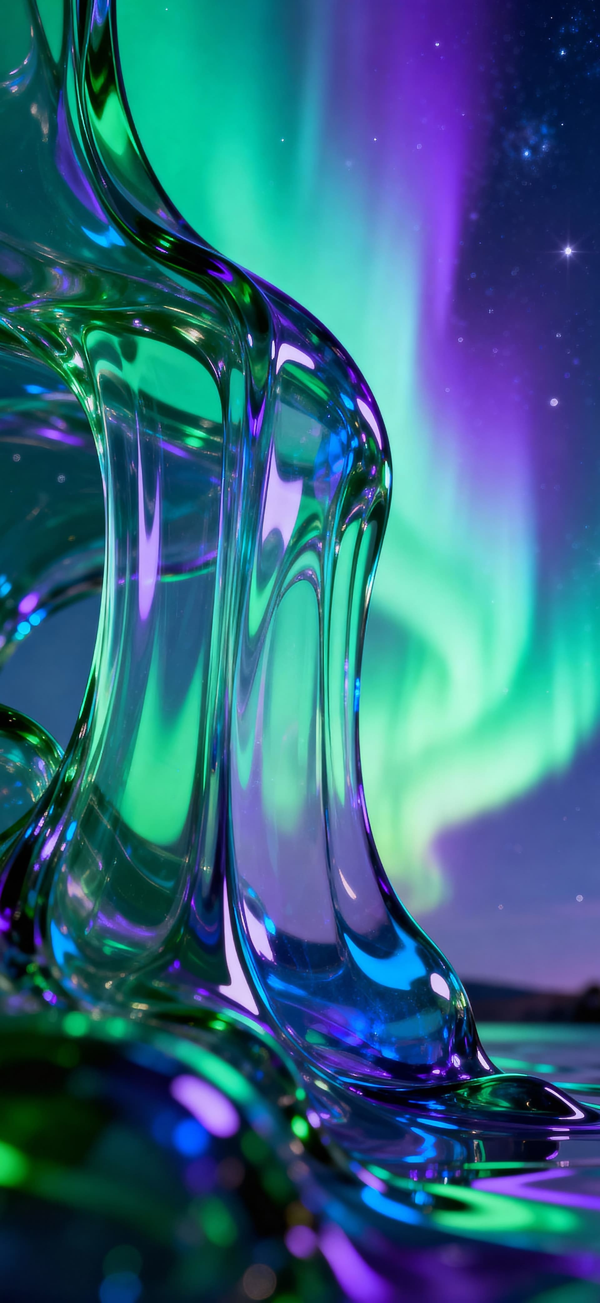 Aurora Glass 1 - Pro phone wallpaper