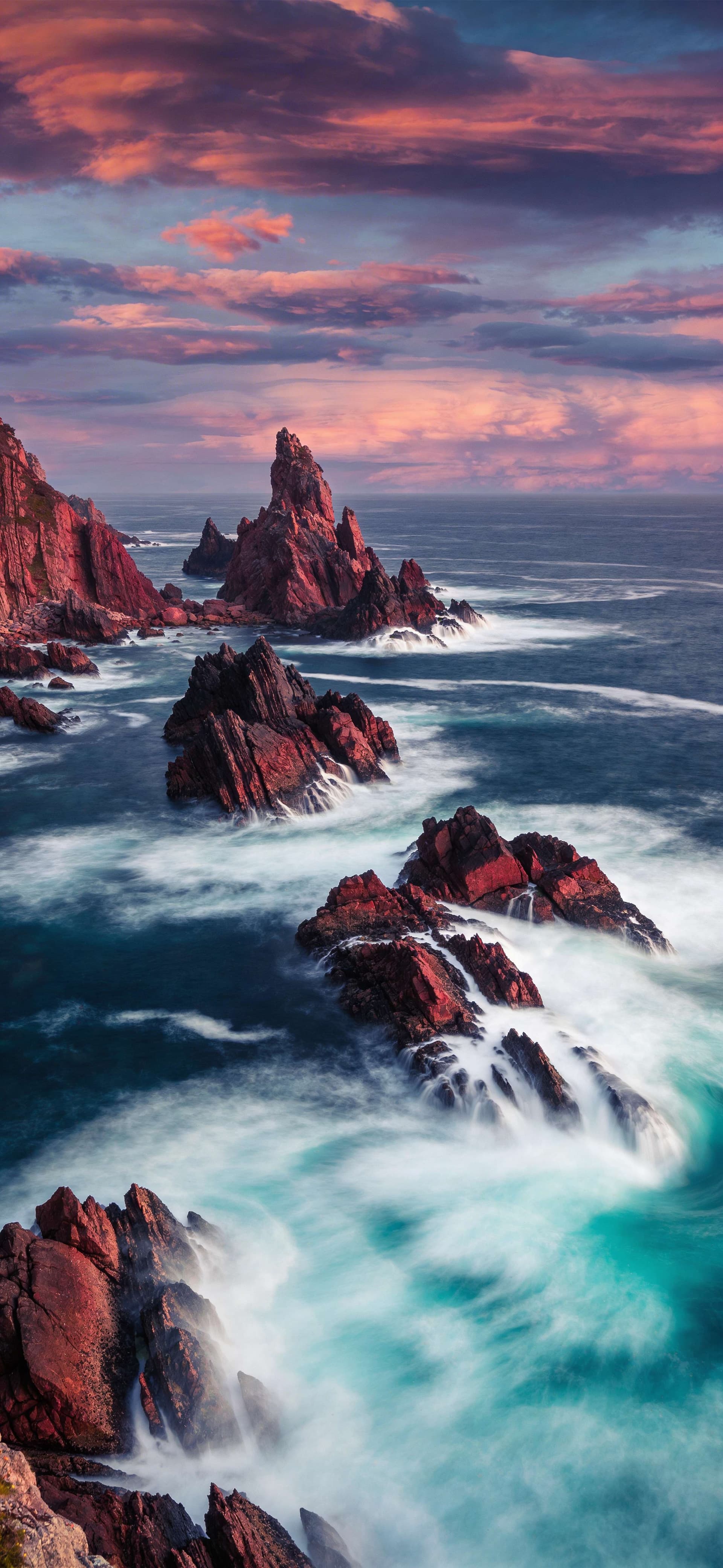 Rugged Coastal Sunset - Pro phone wallpaper