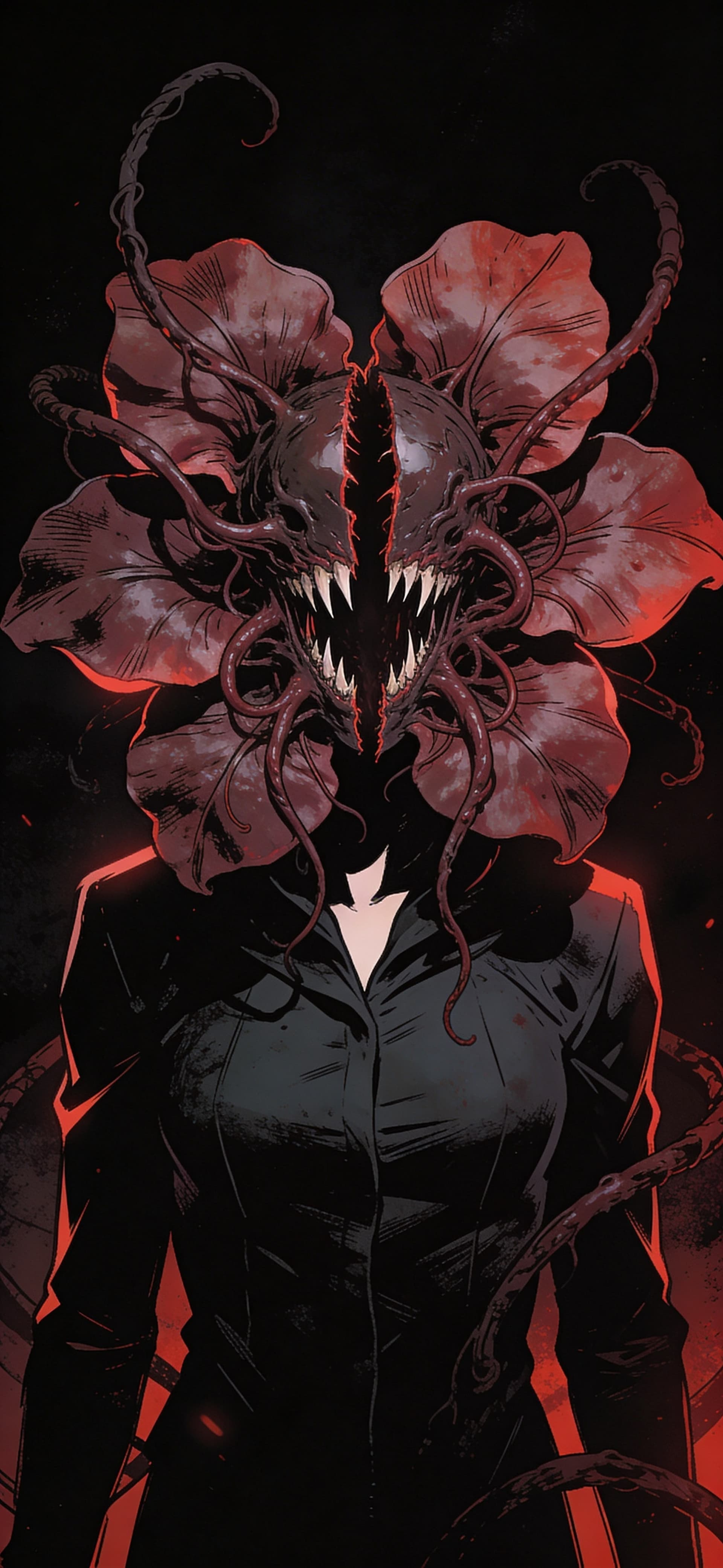Floral Horror - free phone wallpaper
