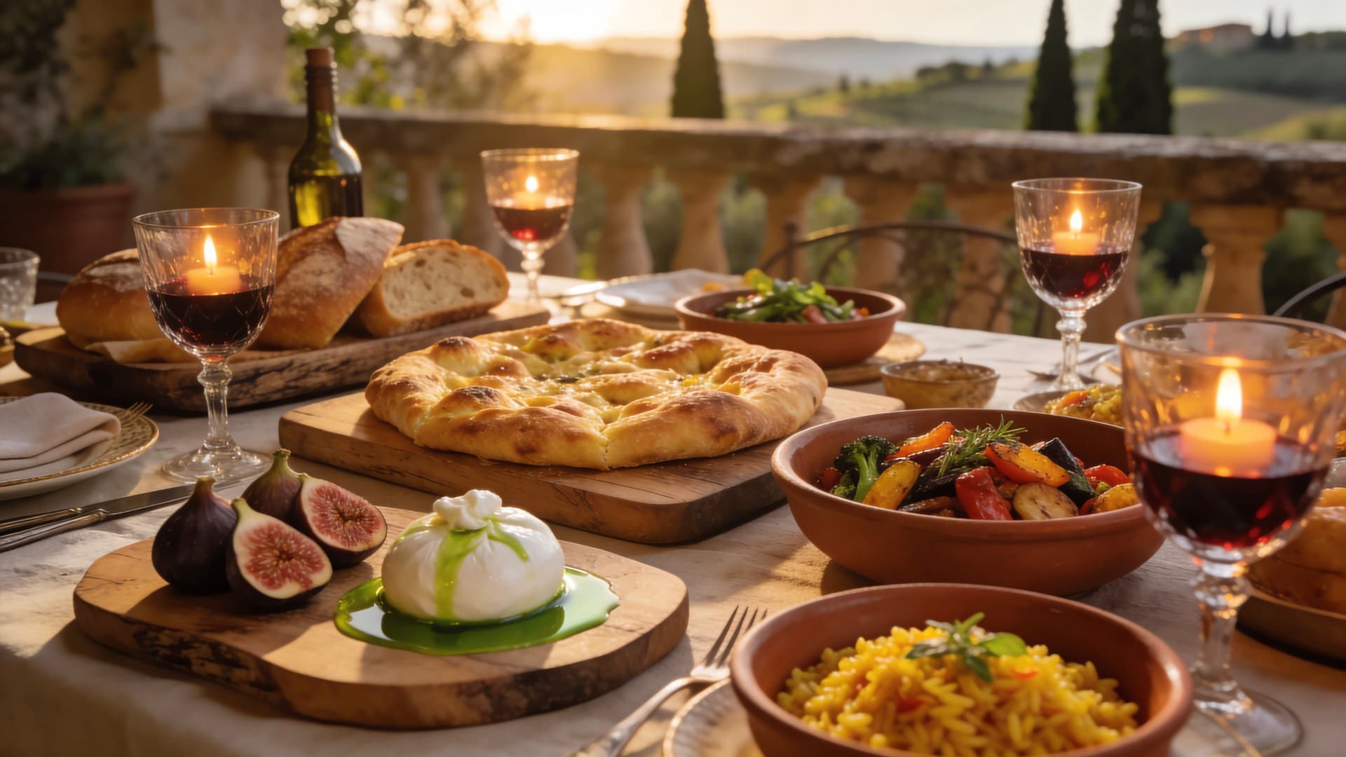 Tuscan Feast - free desktop wallpaper
