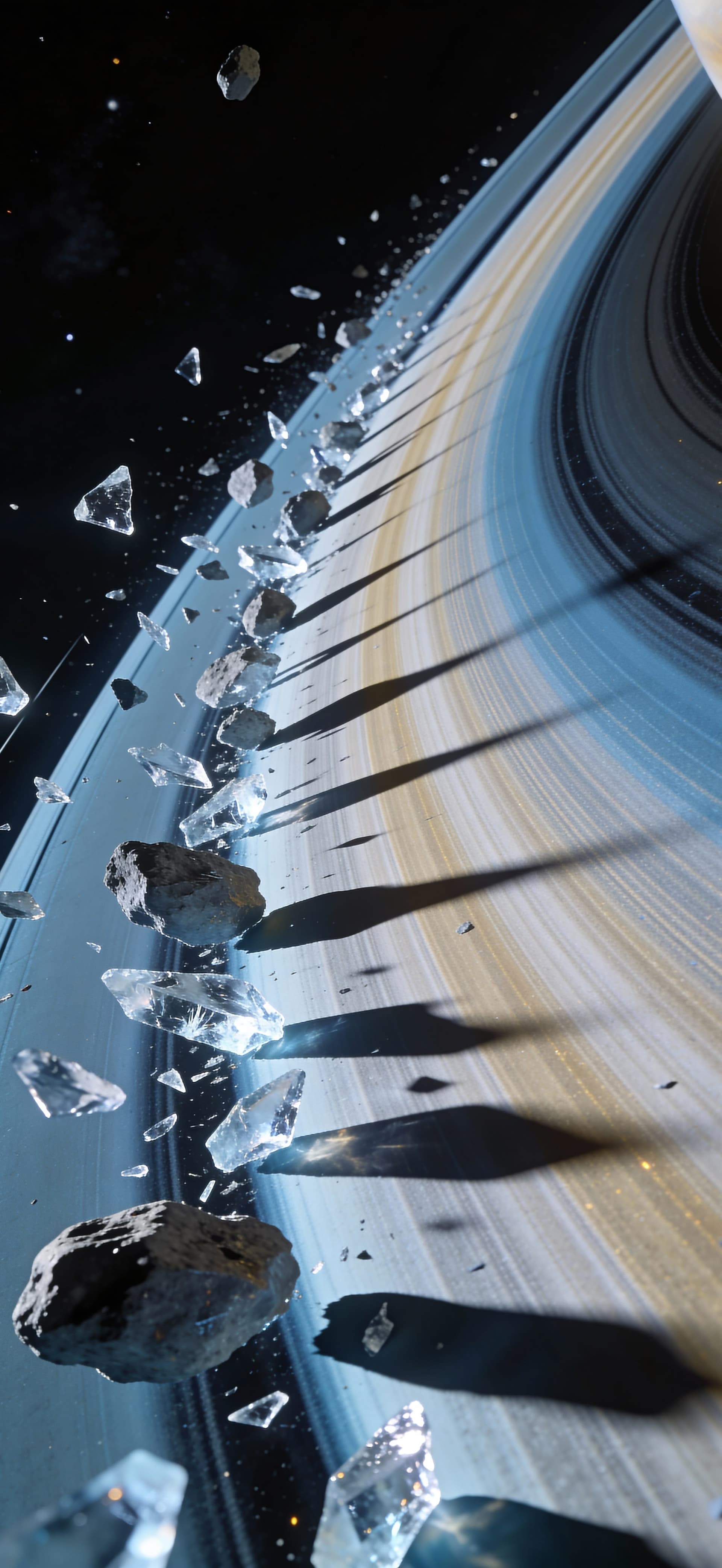 Asteroid Ring - Pro phone wallpaper