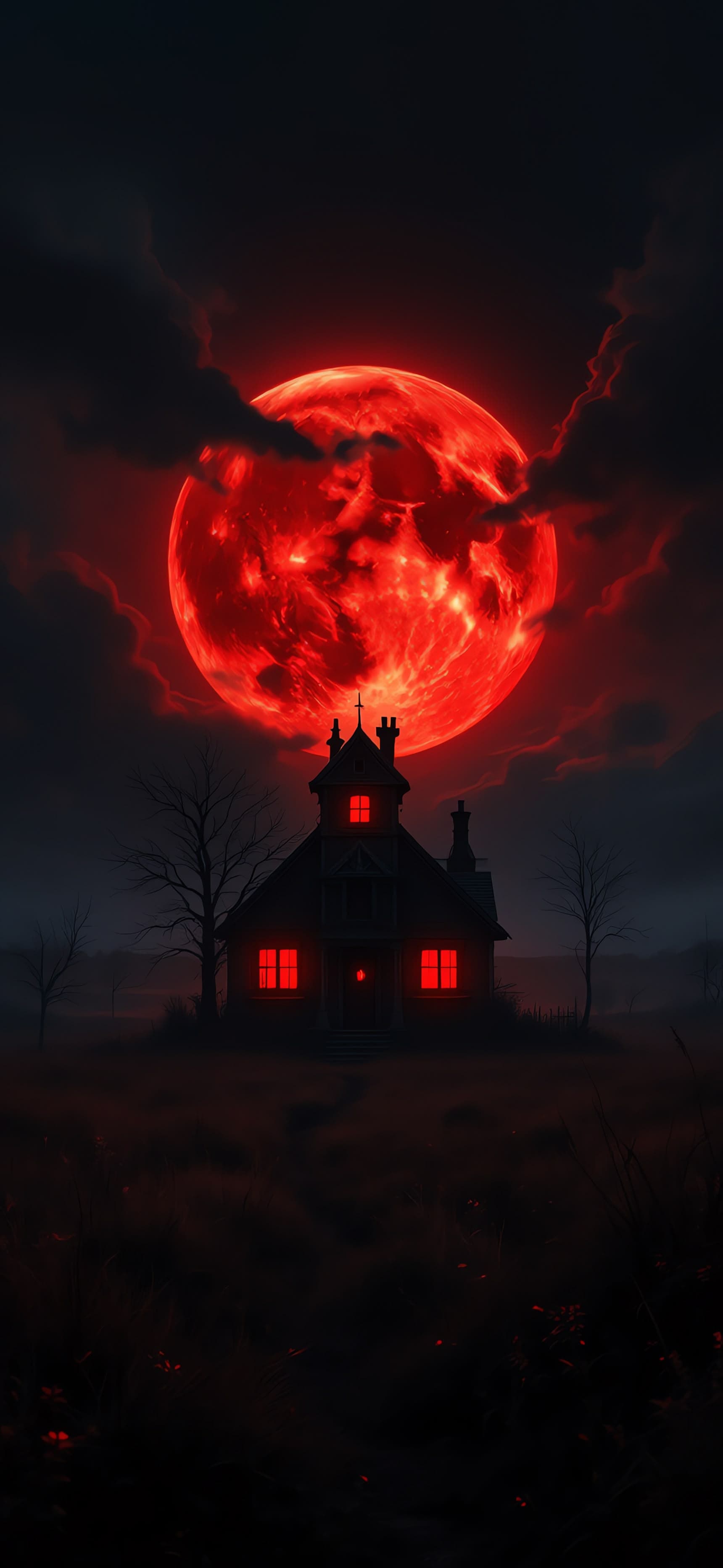 Bloodmoon Manor 1 - free phone wallpaper
