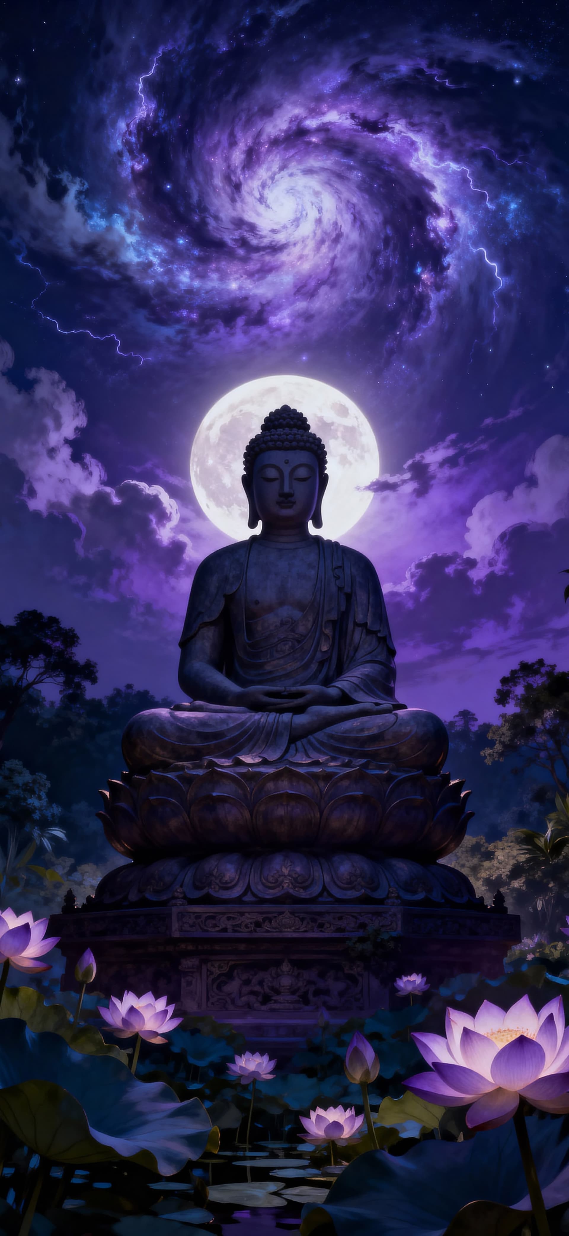 Lotus Moon Serenity 1 - Pro phone wallpaper