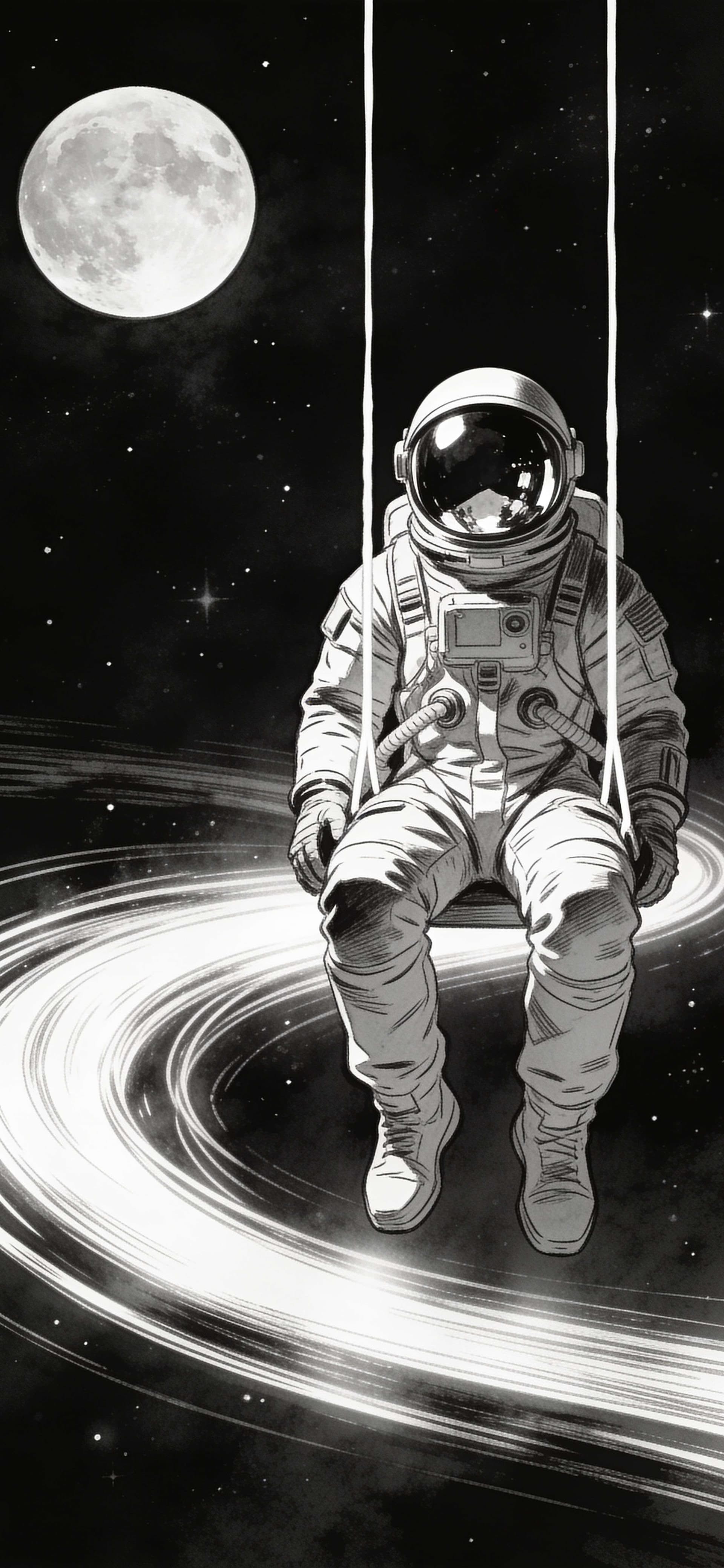 Cosmic Swing Solitude - Pro phone wallpaper