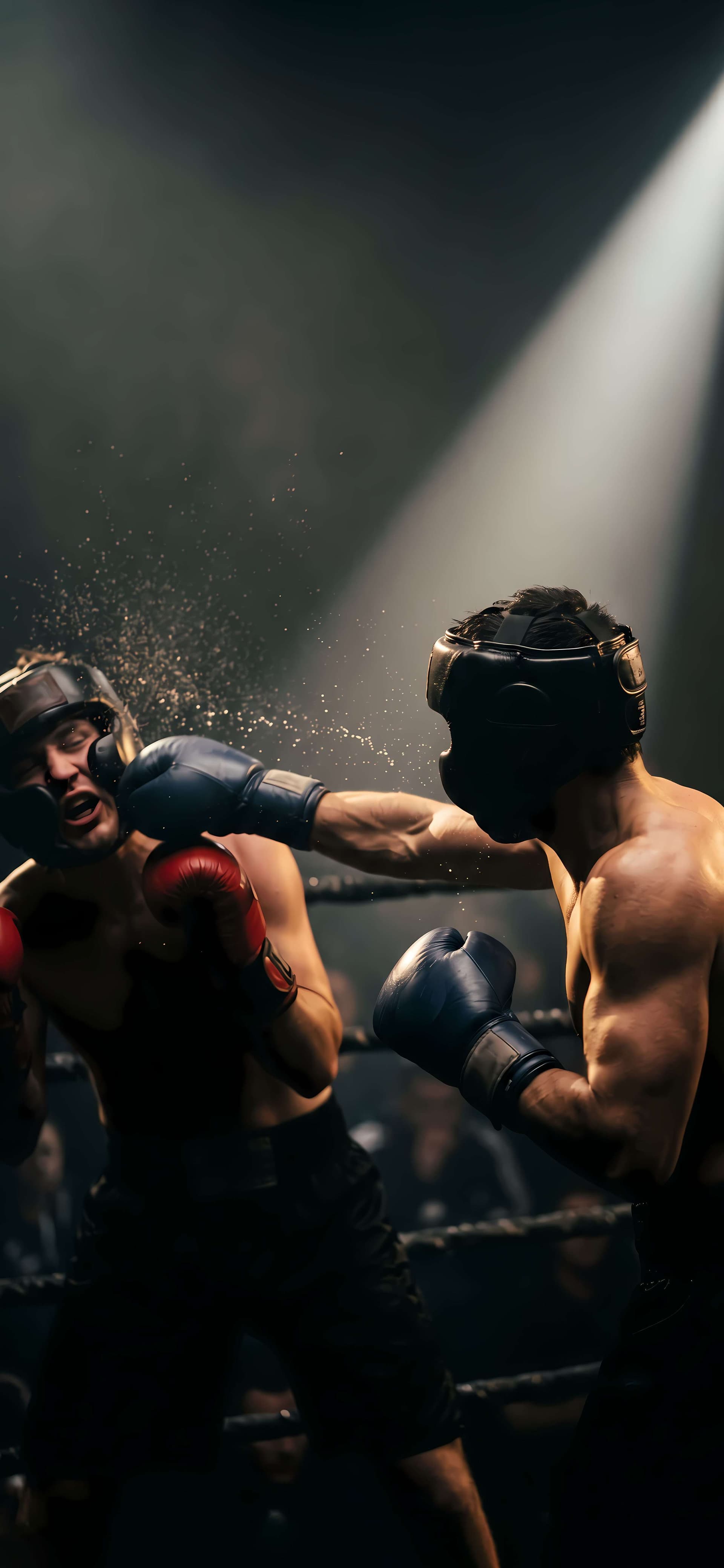 Intense Boxing Match - Pro phone wallpaper